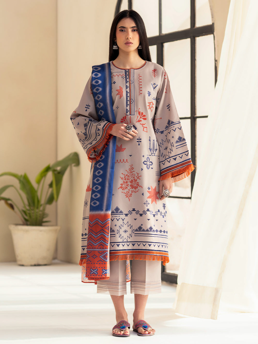 Bin Ilyas | Aaina Summer Edit 25 | 81 - B - Official Bin Ilyas stockist in UK - Sakeena London