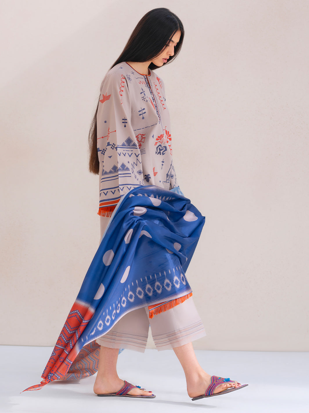 Bin Ilyas | Aaina Summer Edit 25 | 81 - B - Official Bin Ilyas stockist in UK - Sakeena London