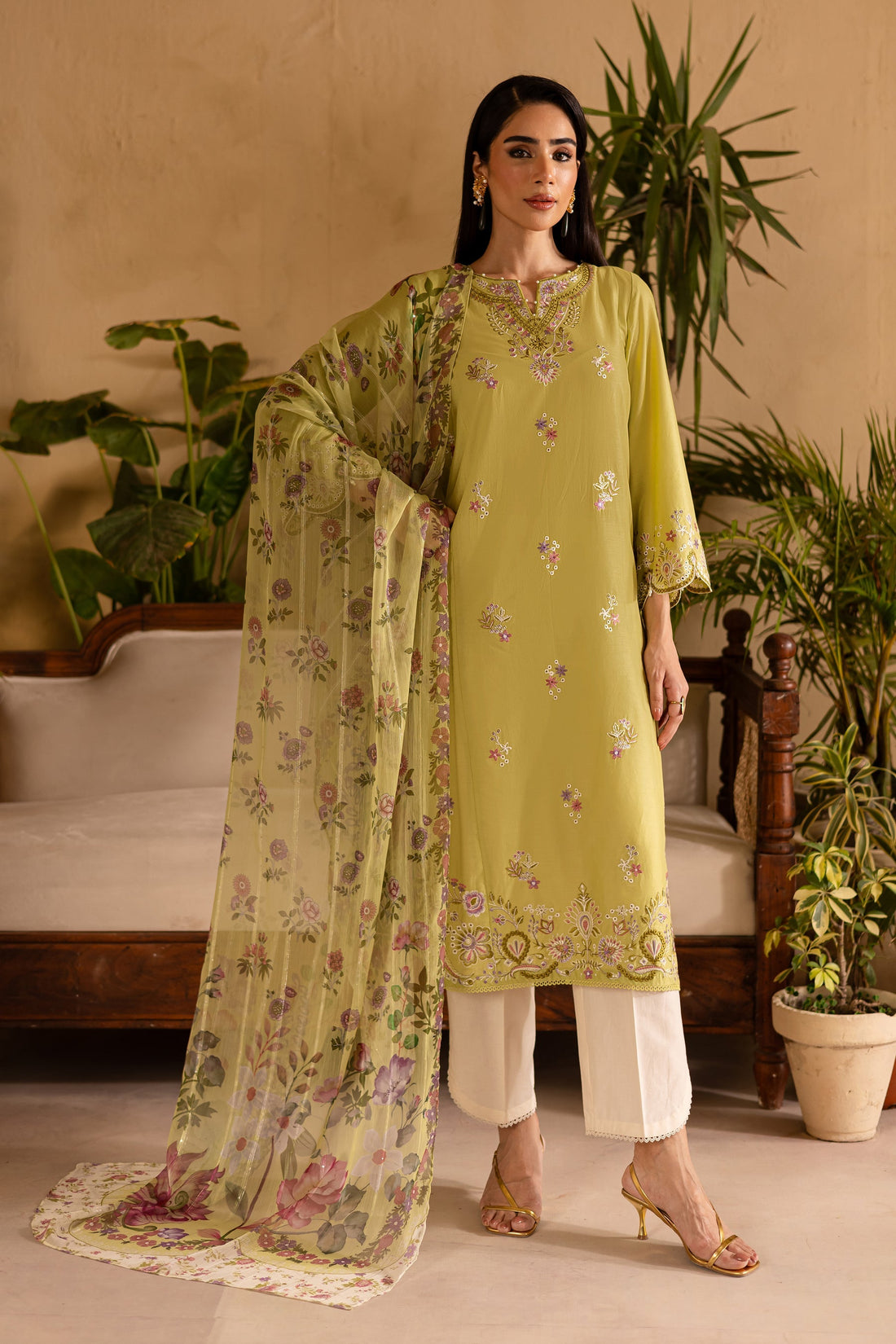Batik | Nyra Embroidered Summer Solids | Apple Pie - Official Batik stockist in UK - Sakeena London