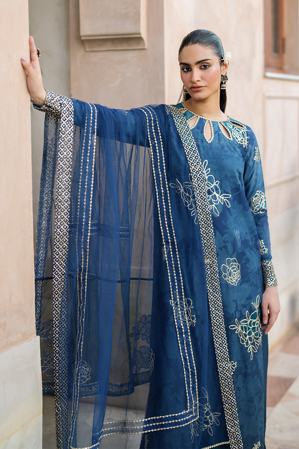 Iznik | Bandhani Formals | UE-331 - Official Iznik stockist in UK - Sakeena London