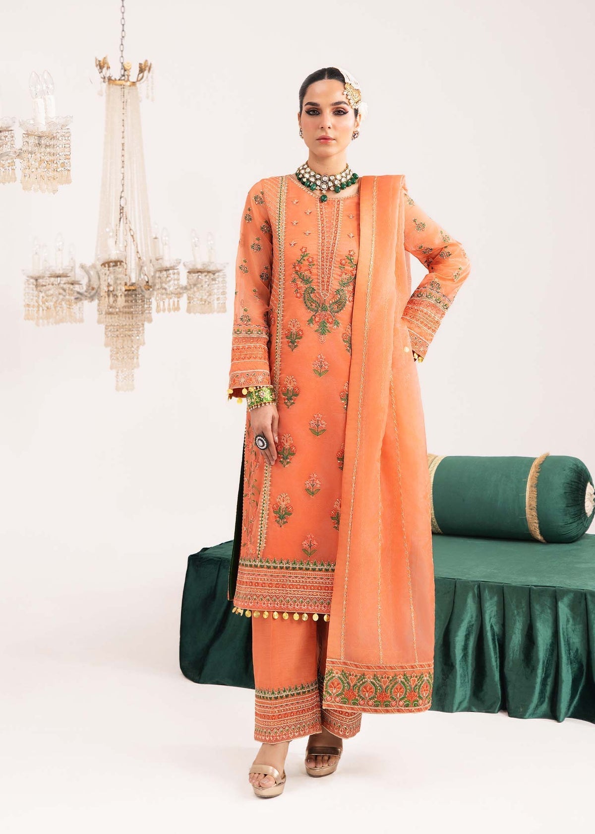 Dastoor | Sajni Luxury Eid Collection 24 | Niloofar - Official Dastoor stockist in UK - Sakeena London