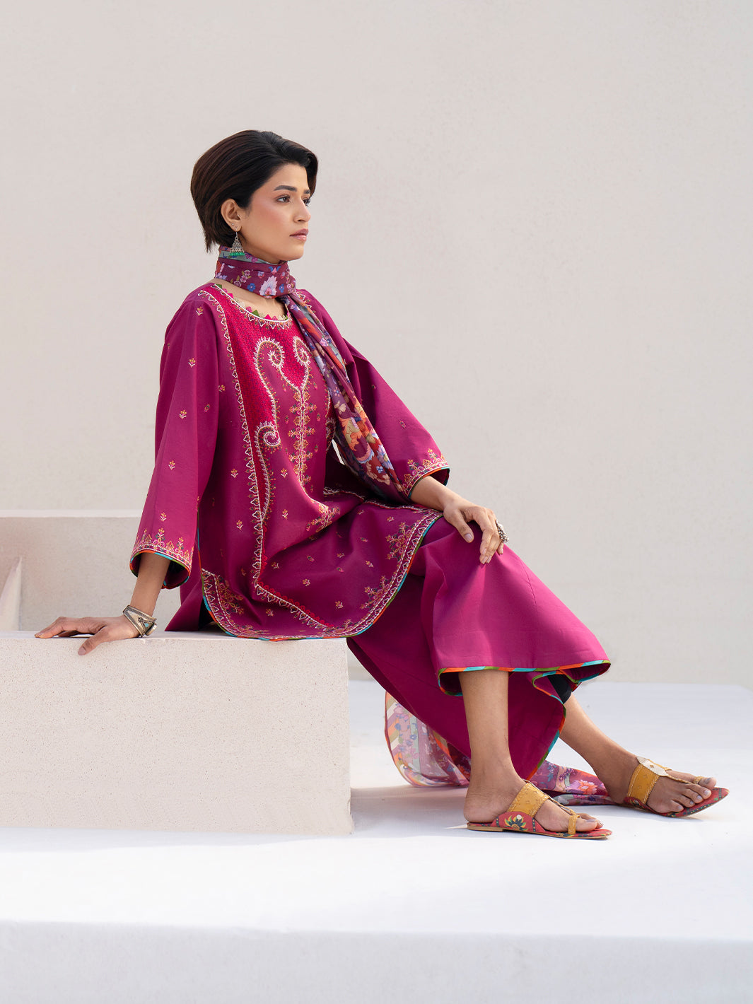 Bin Ilyas | Aaina Summer Edit 25 | 82 - A - Official Bin Ilyas stockist in UK - Sakeena London