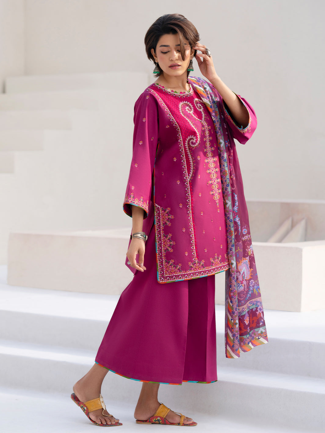 Bin Ilyas | Aaina Summer Edit 25 | 82 - A - Official Bin Ilyas stockist in UK - Sakeena London