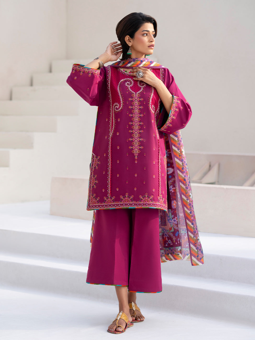 Bin Ilyas | Aaina Summer Edit 25 | 82 - A - Official Bin Ilyas stockist in UK - Sakeena London