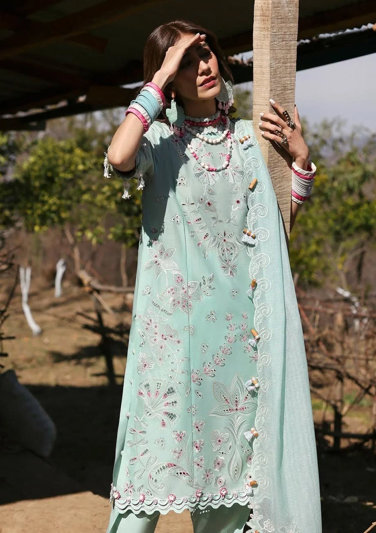 Lawn - Zaha - Unstitched Lawn 25 - AABROO (ZL25-05 A)