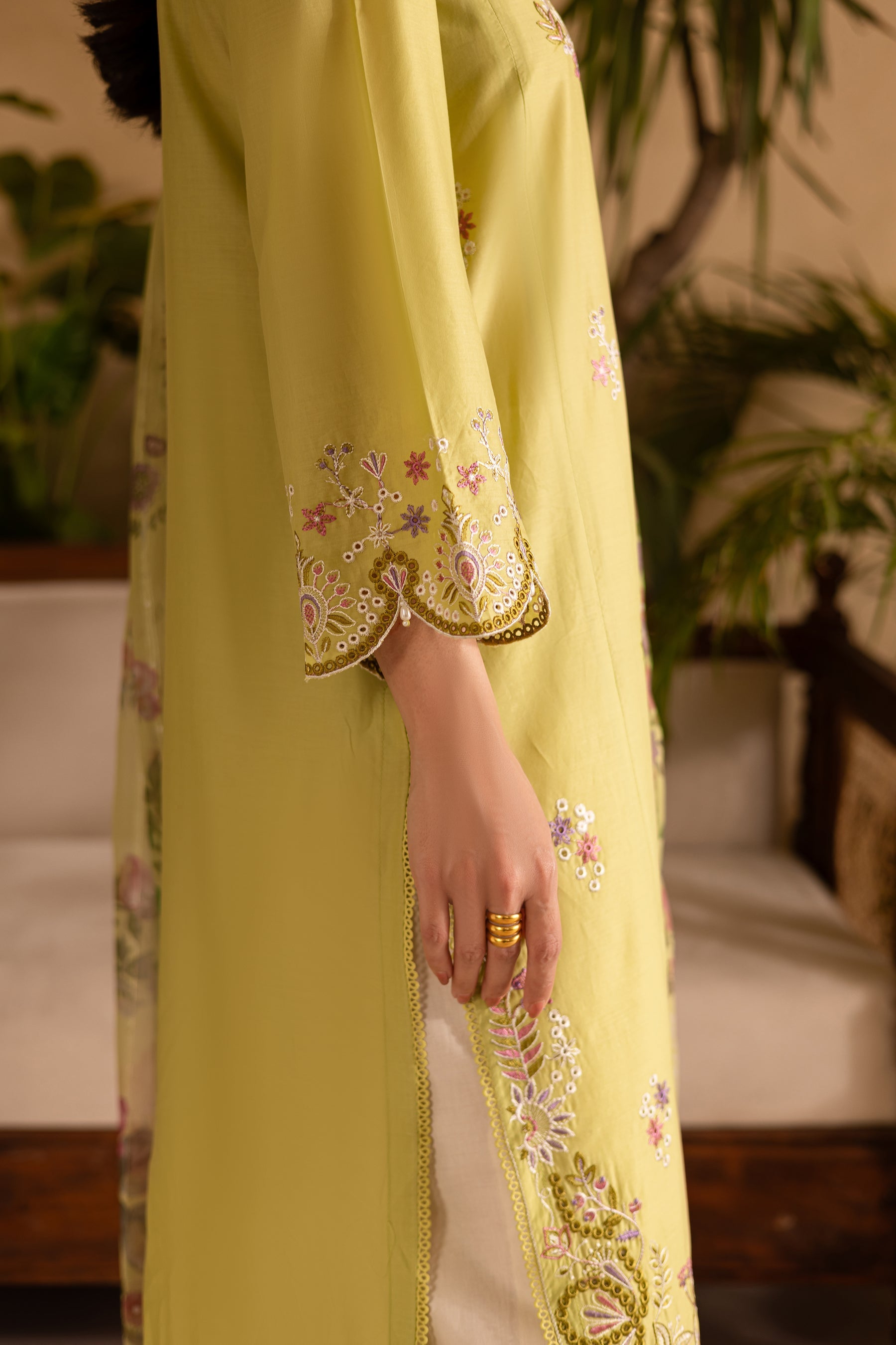 Batik | Nyra Embroidered Summer Solids | Apple Pie - Official Batik stockist in UK - Sakeena London