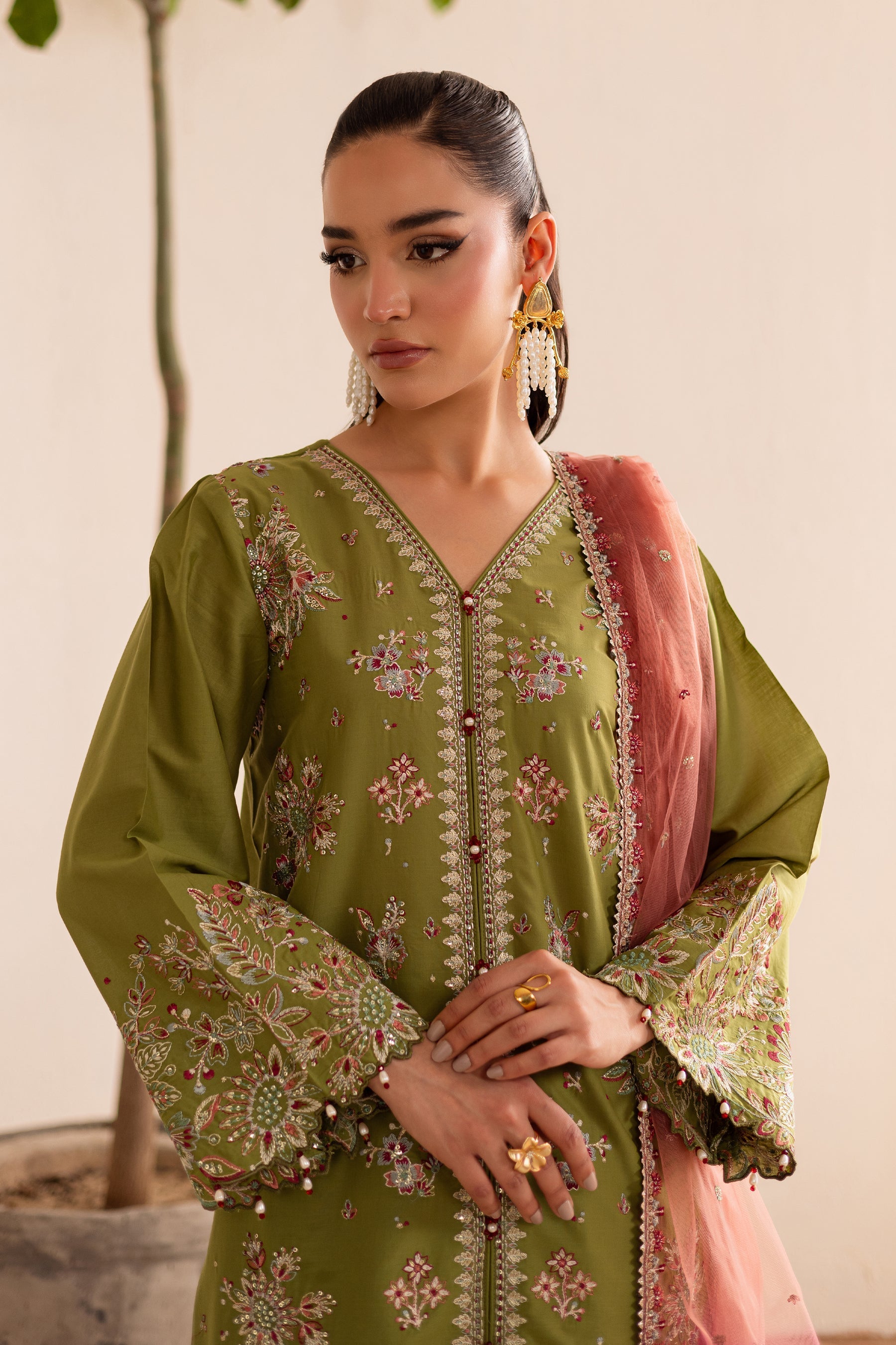 Batik | Nyra Embroidered Summer Solids | Slush - Official Batik stockist in UK - Sakeena London
