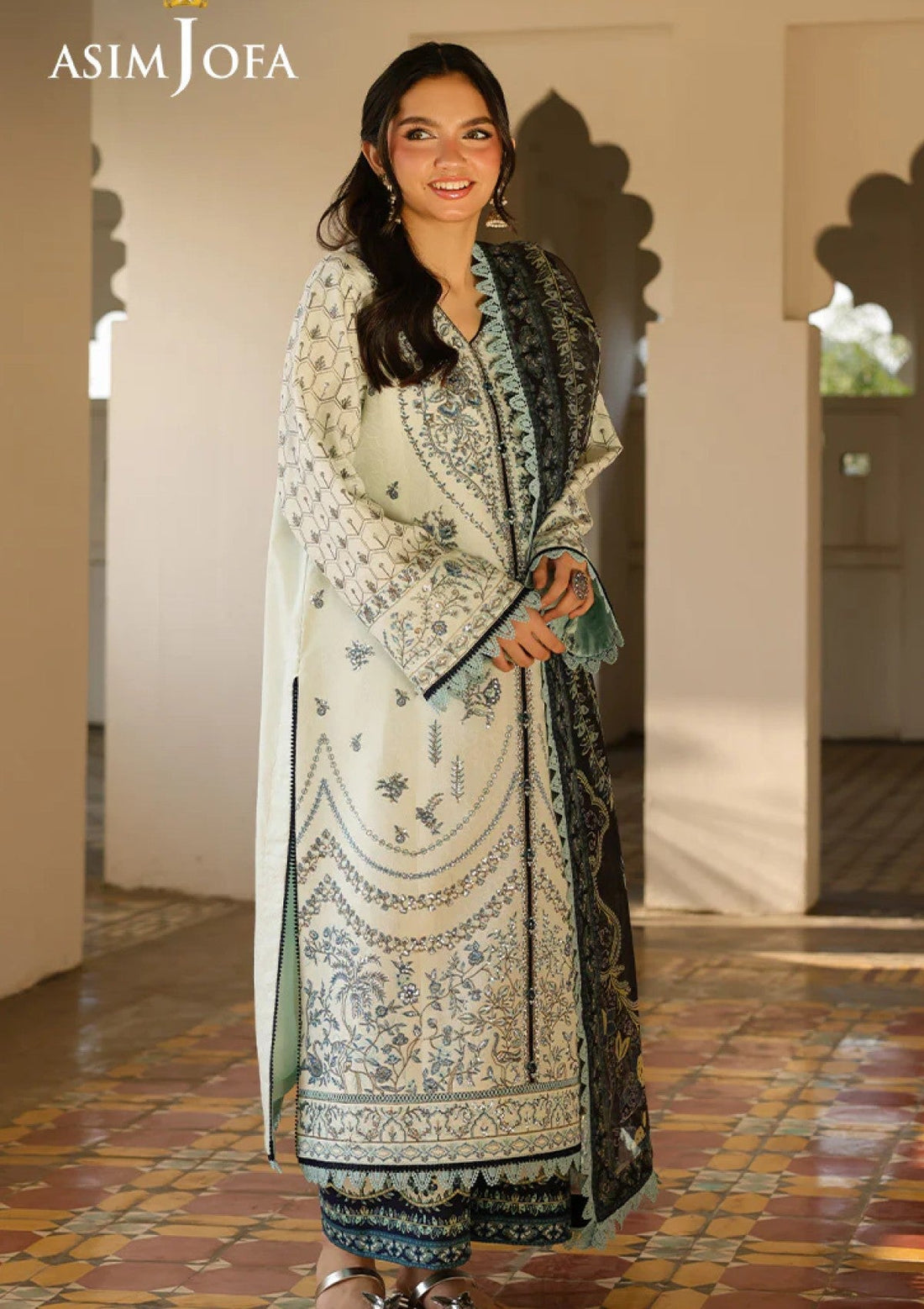 Lawn - Asim Jofa - Eid Signature - Festive 25 - AJUBF-10
