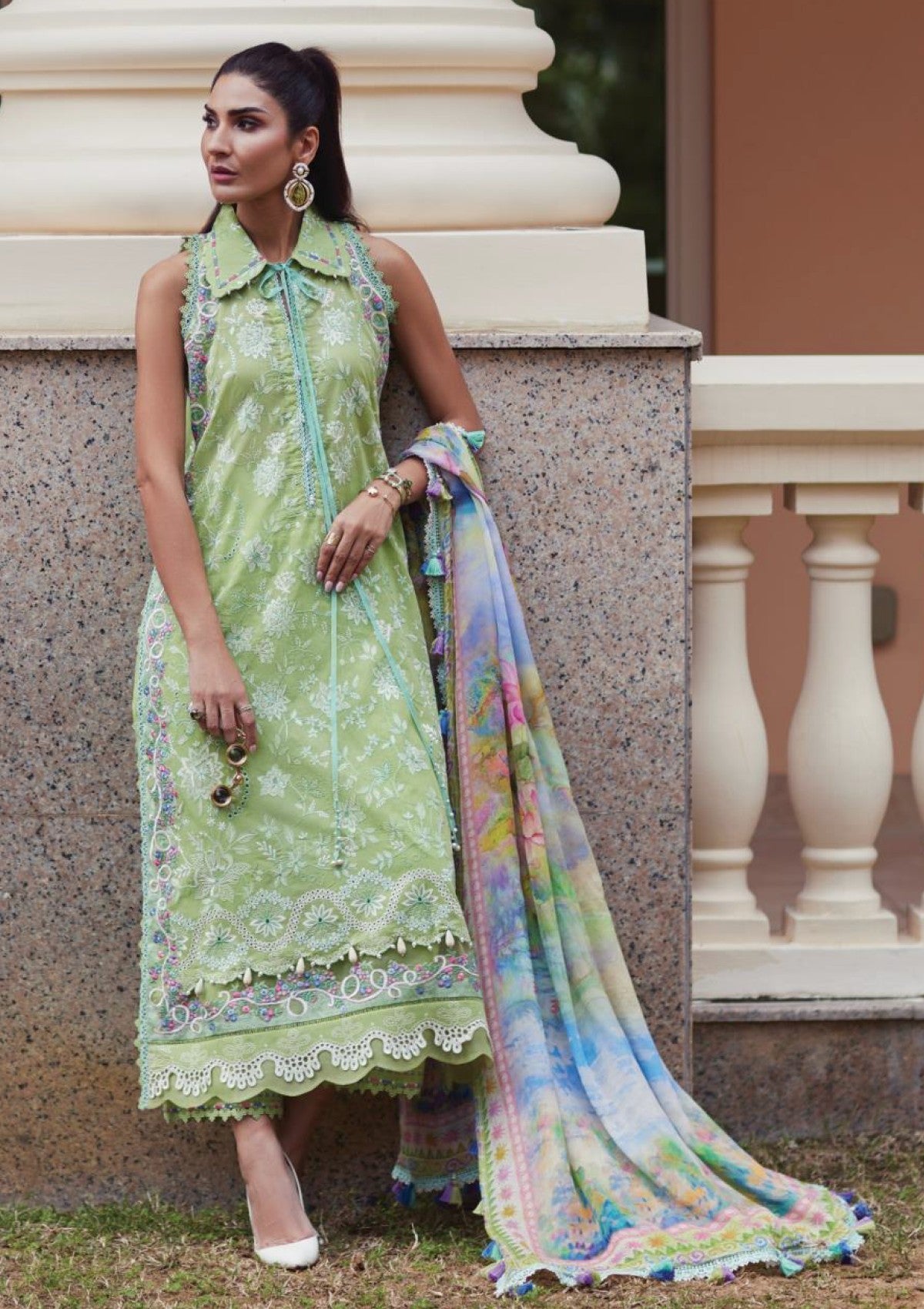 Lawn - Farah Talib Aziz - Luxury Unstitched - FTL25#12 - Kiara Kiwi