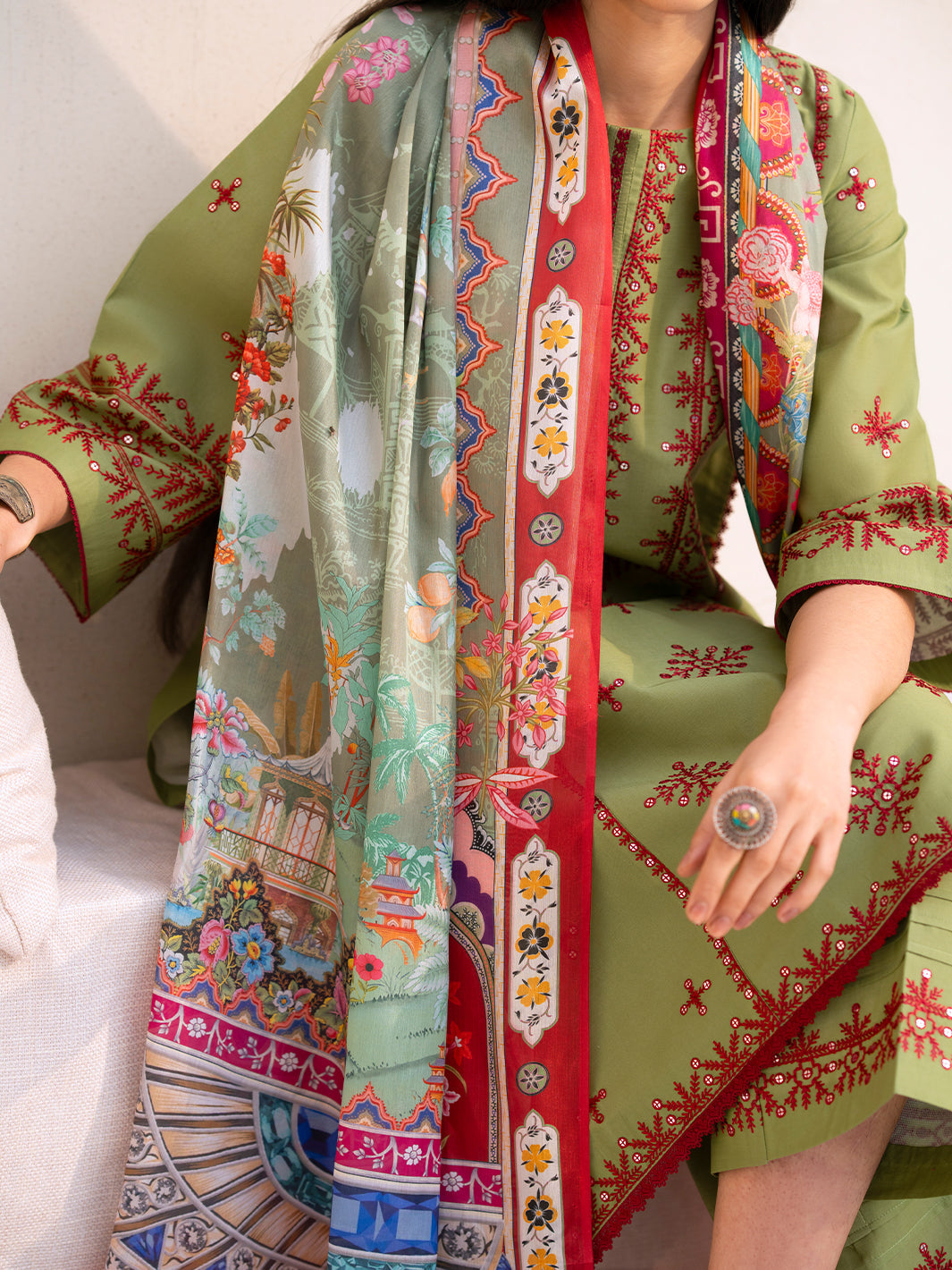 Bin Ilyas | Aaina Summer Edit 25 | 83 - A - Official Bin Ilyas stockist in UK - Sakeena London