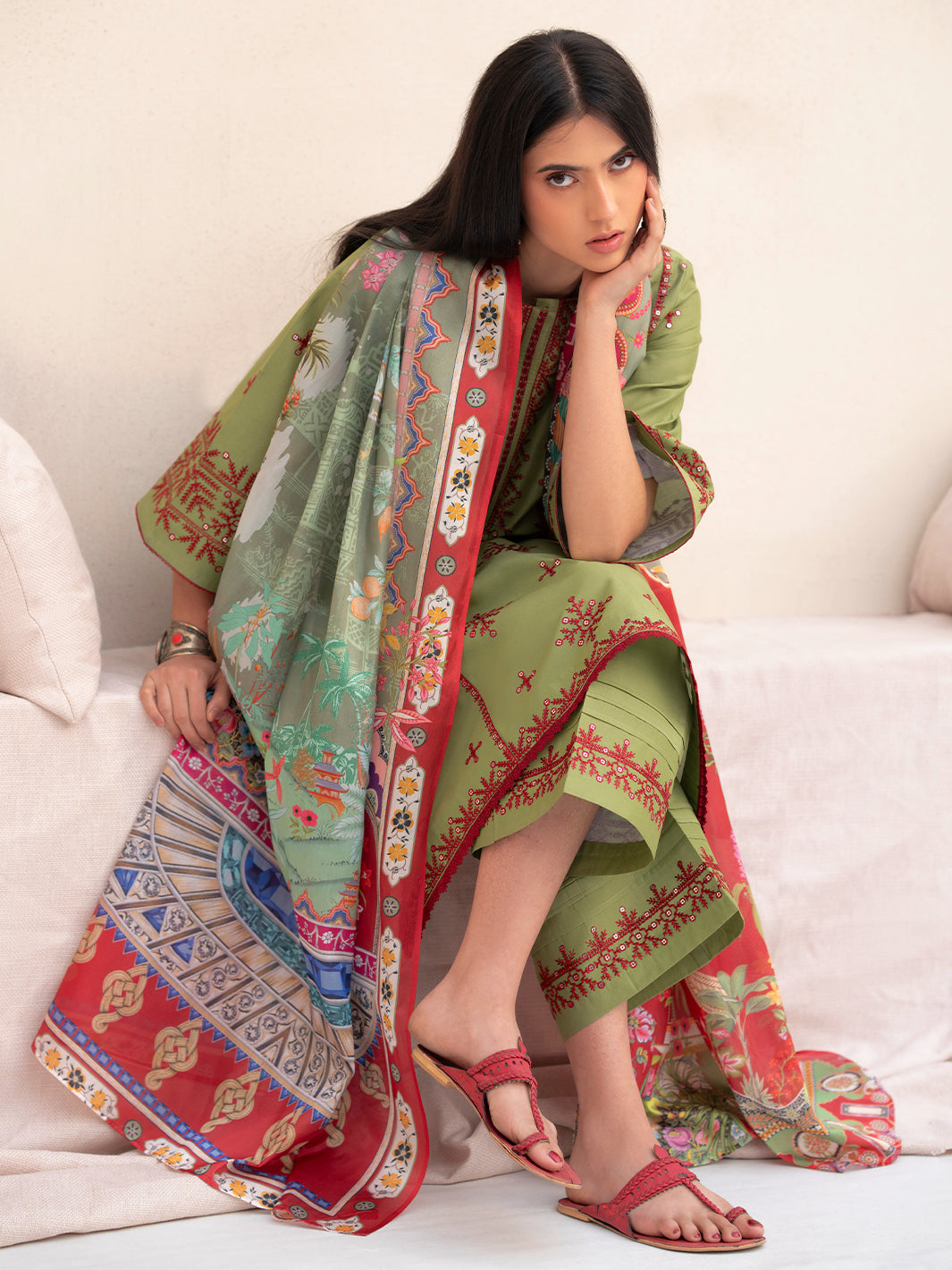 Bin Ilyas | Aaina Summer Edit 25 | 83 - A - Official Bin Ilyas stockist in UK - Sakeena London