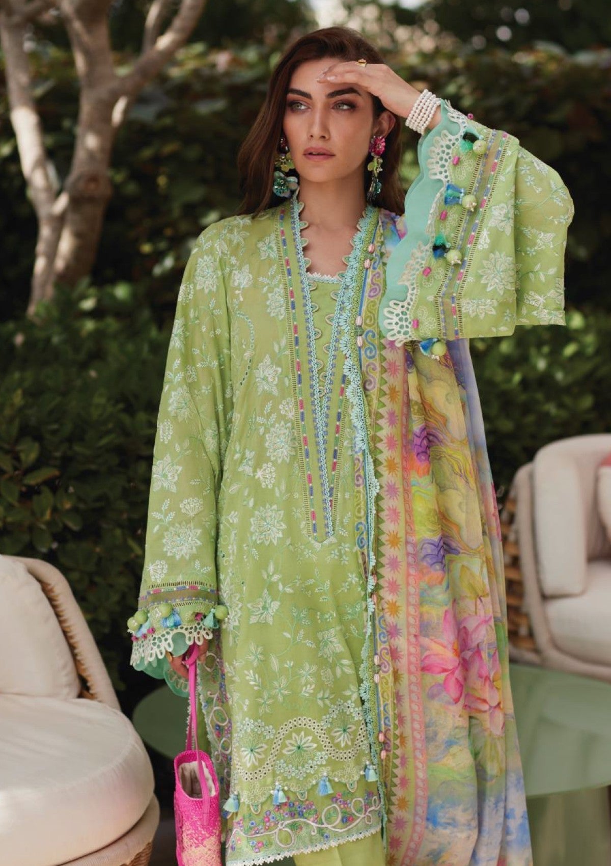 Lawn - Farah Talib Aziz - Luxury Unstitched - FTL25#12 - Kiara Kiwi