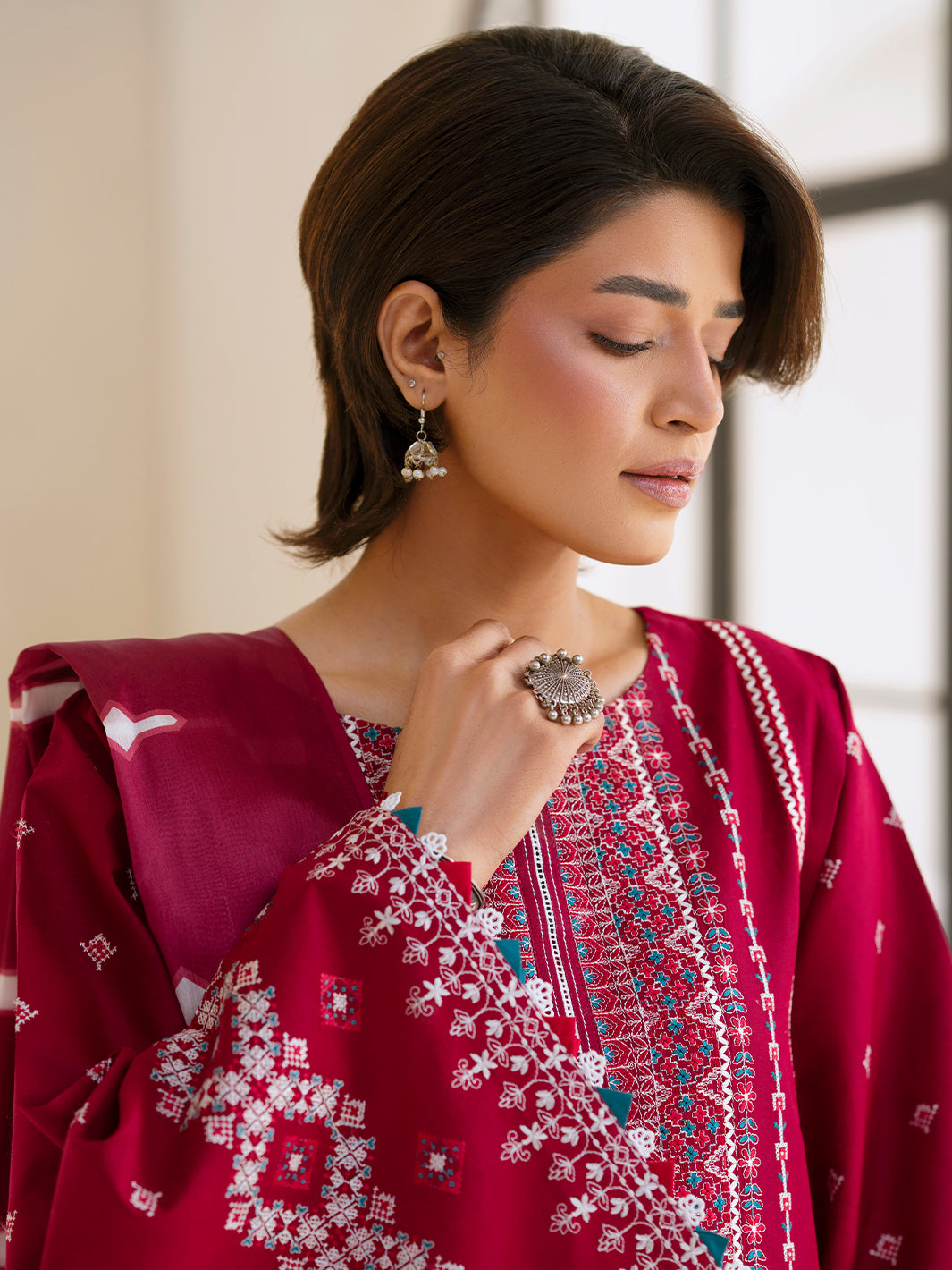 Bin Ilyas | Aaina Summer Edit 25 | 84 - A - Official Bin Ilyas stockist in UK - Sakeena London