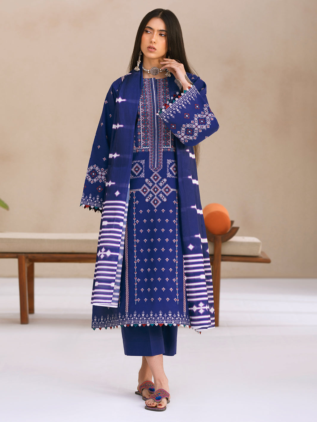Bin Ilyas | Aaina Summer Edit 25 | 84 - B - Official Bin Ilyas stockist in UK - Sakeena London