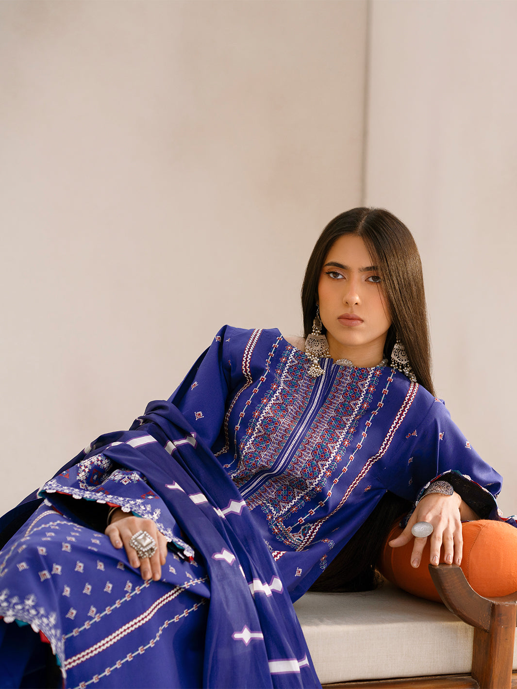 Bin Ilyas | Aaina Summer Edit 25 | 84 - B - Official Bin Ilyas stockist in UK - Sakeena London
