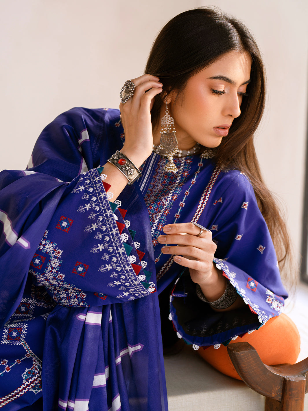 Bin Ilyas | Aaina Summer Edit 25 | 84 - B - Official Bin Ilyas stockist in UK - Sakeena London
