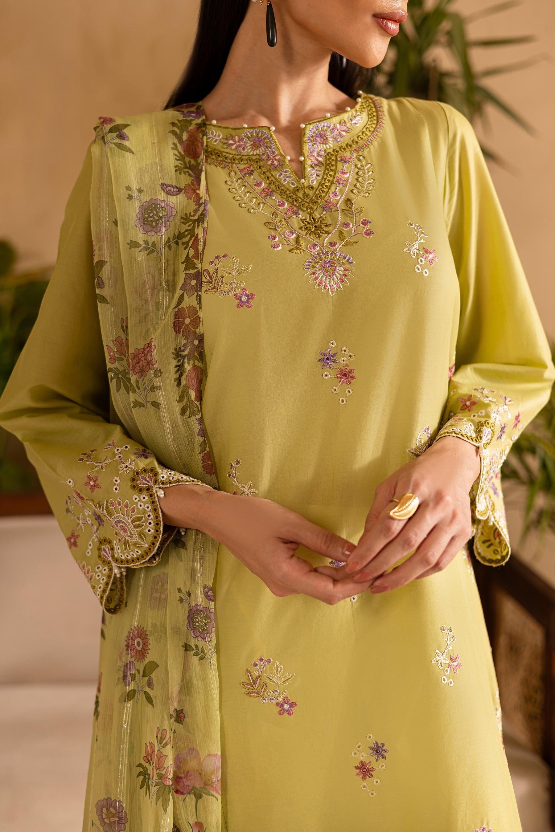 Batik | Nyra Embroidered Summer Solids | Apple Pie - Official Batik stockist in UK - Sakeena London
