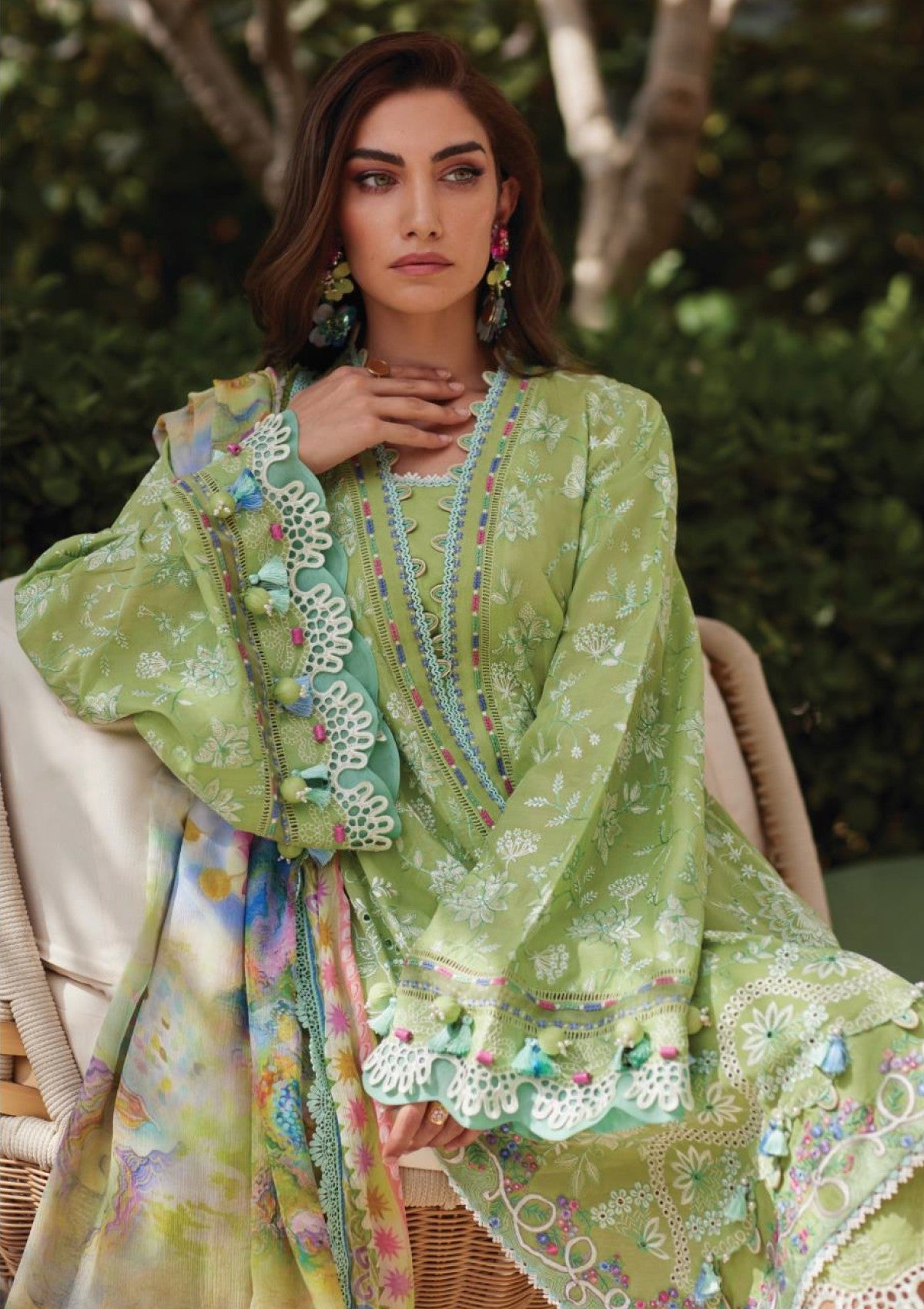 Lawn - Farah Talib Aziz - Luxury Unstitched - FTL25#12 - Kiara Kiwi