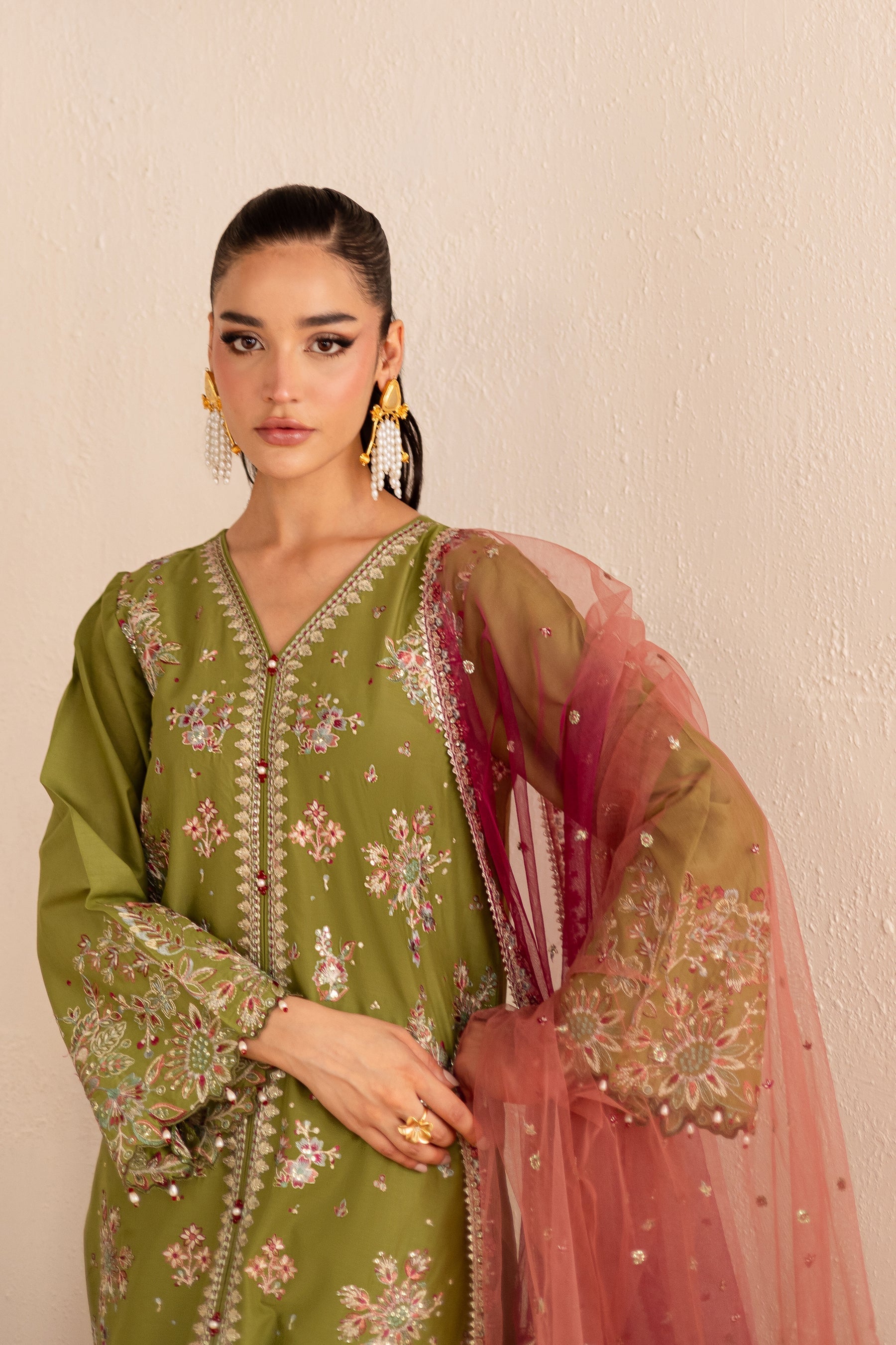 Batik | Nyra Embroidered Summer Solids | Slush - Official Batik stockist in UK - Sakeena London
