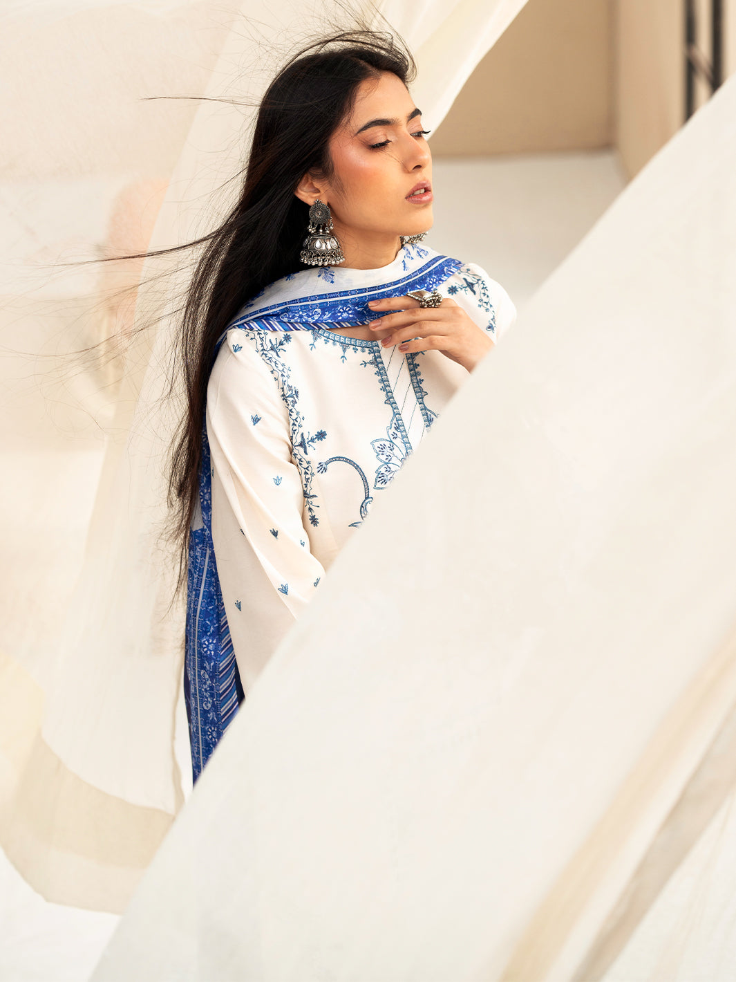 Bin Ilyas | Aaina Summer Edit 25 | 85 - B - Official Bin Ilyas stockist in UK - Sakeena London