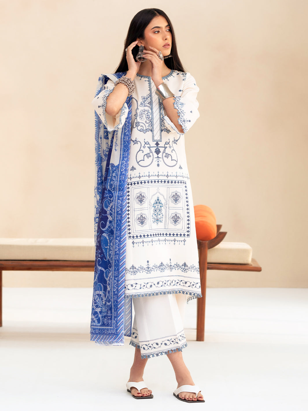 Bin Ilyas | Aaina Summer Edit 25 | 85 - B - Official Bin Ilyas stockist in UK - Sakeena London