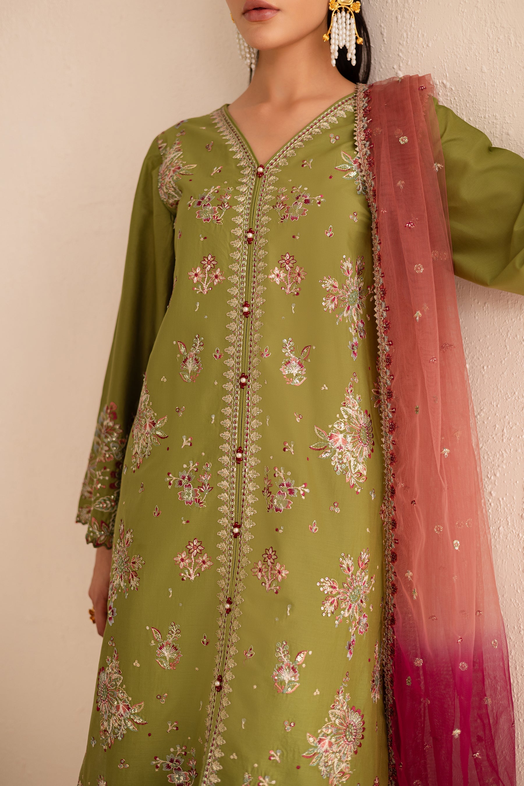 Batik | Nyra Embroidered Summer Solids | Slush - Official Batik stockist in UK - Sakeena London