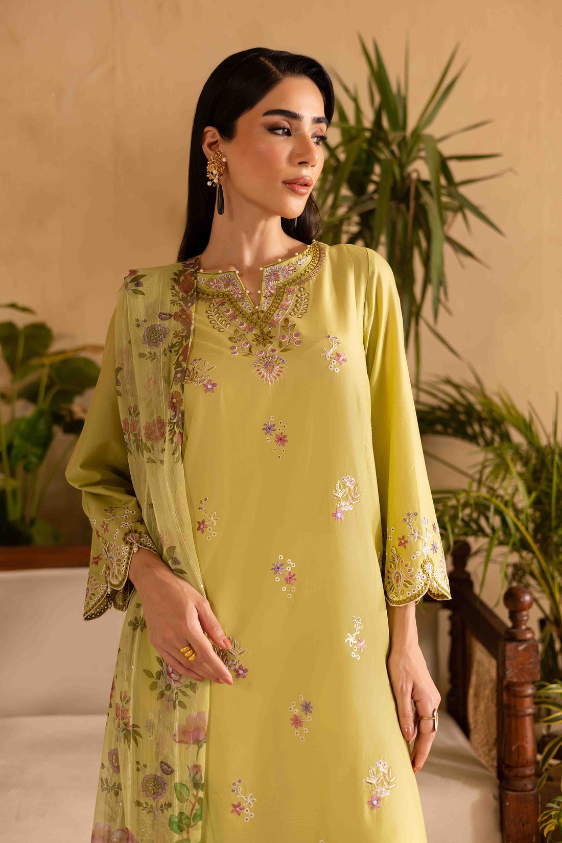 Batik | Nyra Embroidered Summer Solids | Apple Pie - Official Batik stockist in UK - Sakeena London