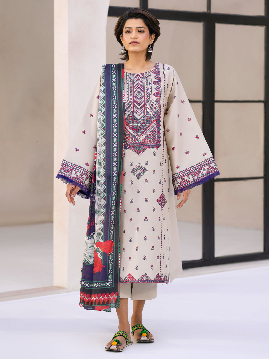 Bin Ilyas | Aaina Summer Edit 25 | 86 - A - Official Bin Ilyas stockist in UK - Sakeena London