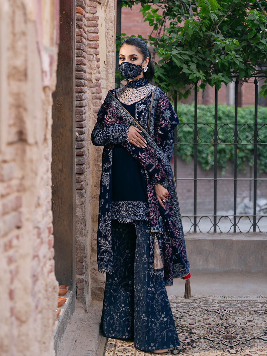 Flossie | Siara Velvet Formals | V-106 - B - Official Flossie stockist in UK - Sakeena London