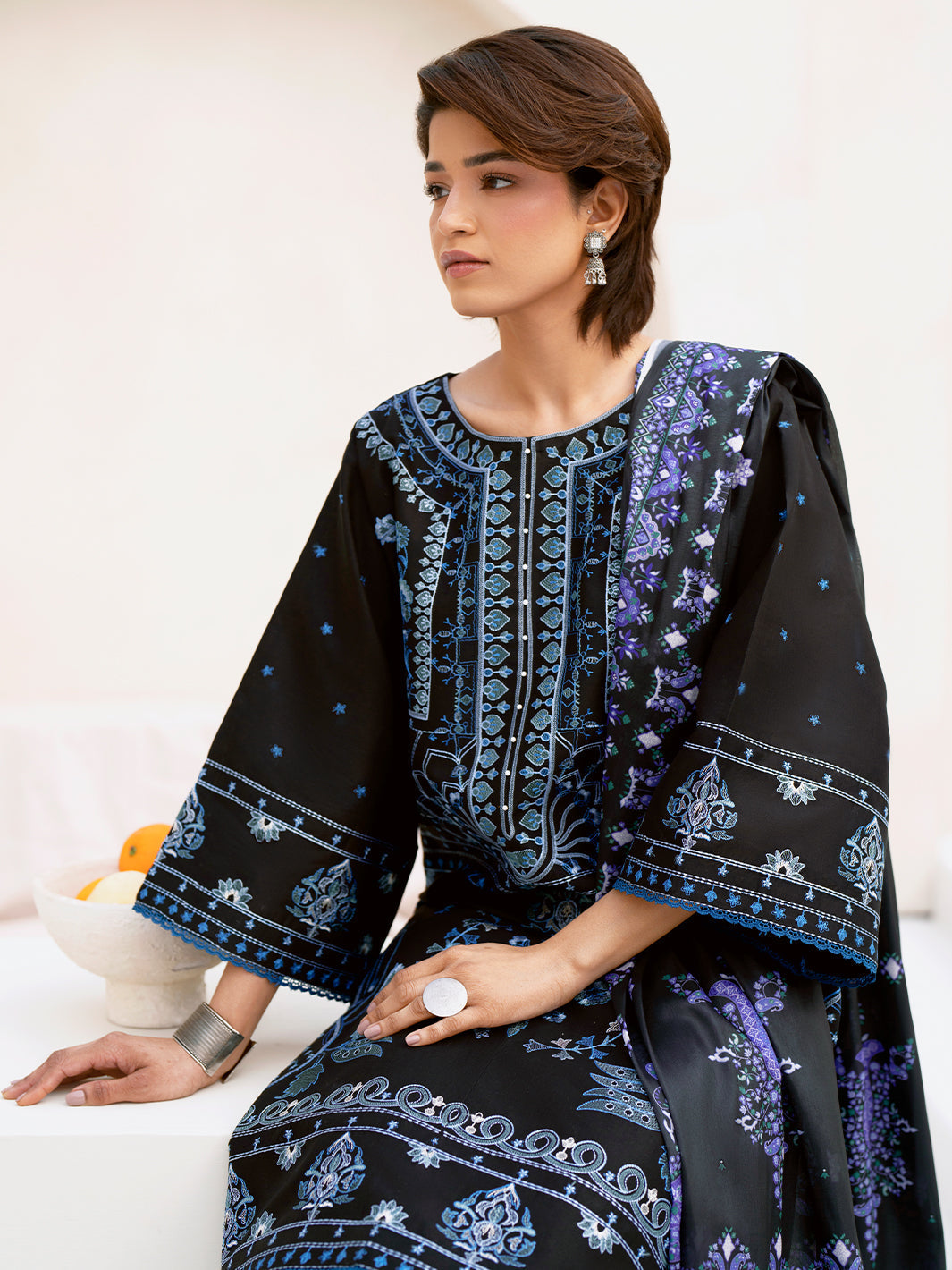 Bin Ilyas | Aaina Summer Edit 25 | 87 - A - Official Bin Ilyas stockist in UK - Sakeena London