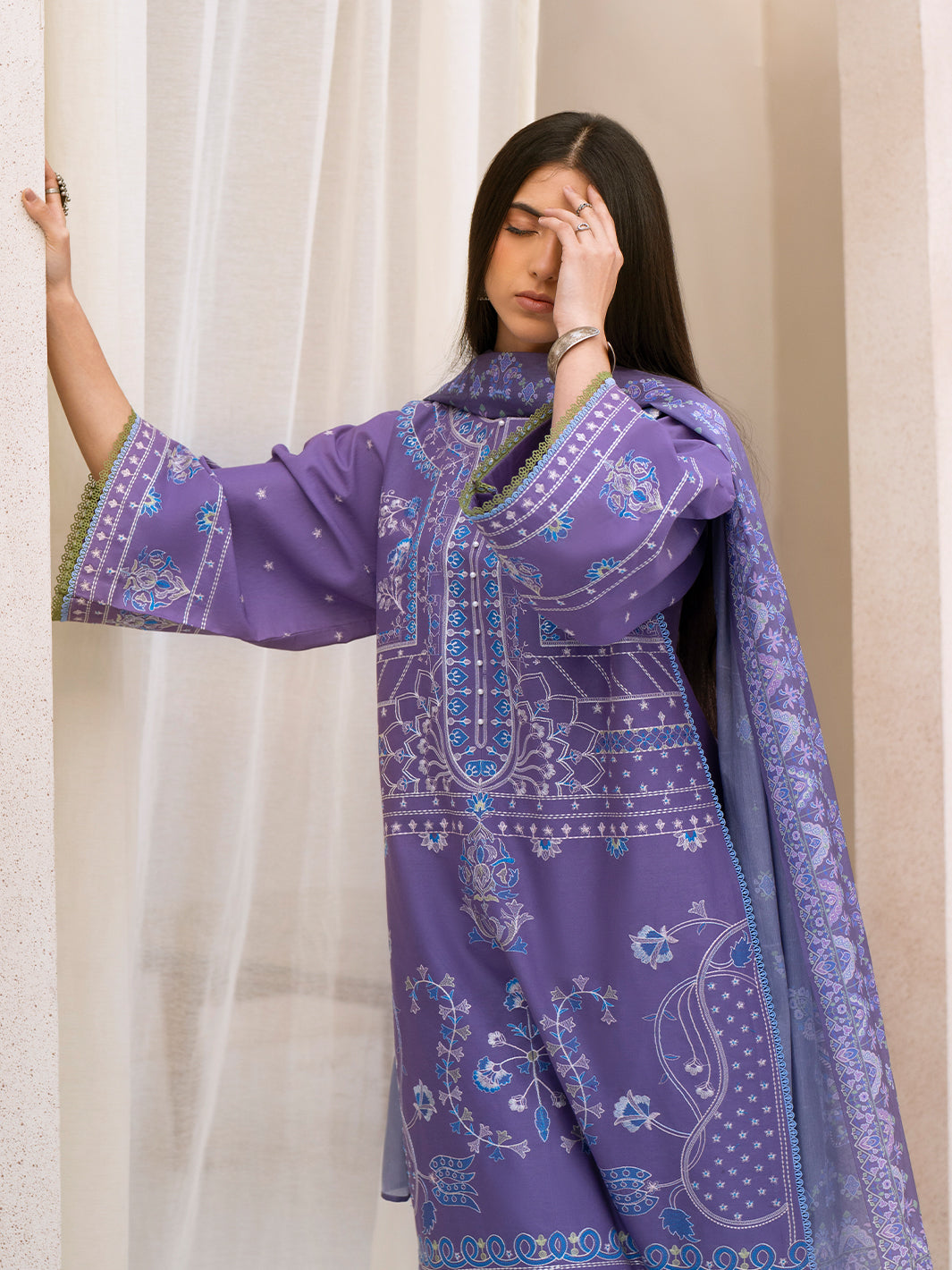 Bin Ilyas | Aaina Summer Edit 25 | 87 - B - Official Bin Ilyas stockist in UK - Sakeena London