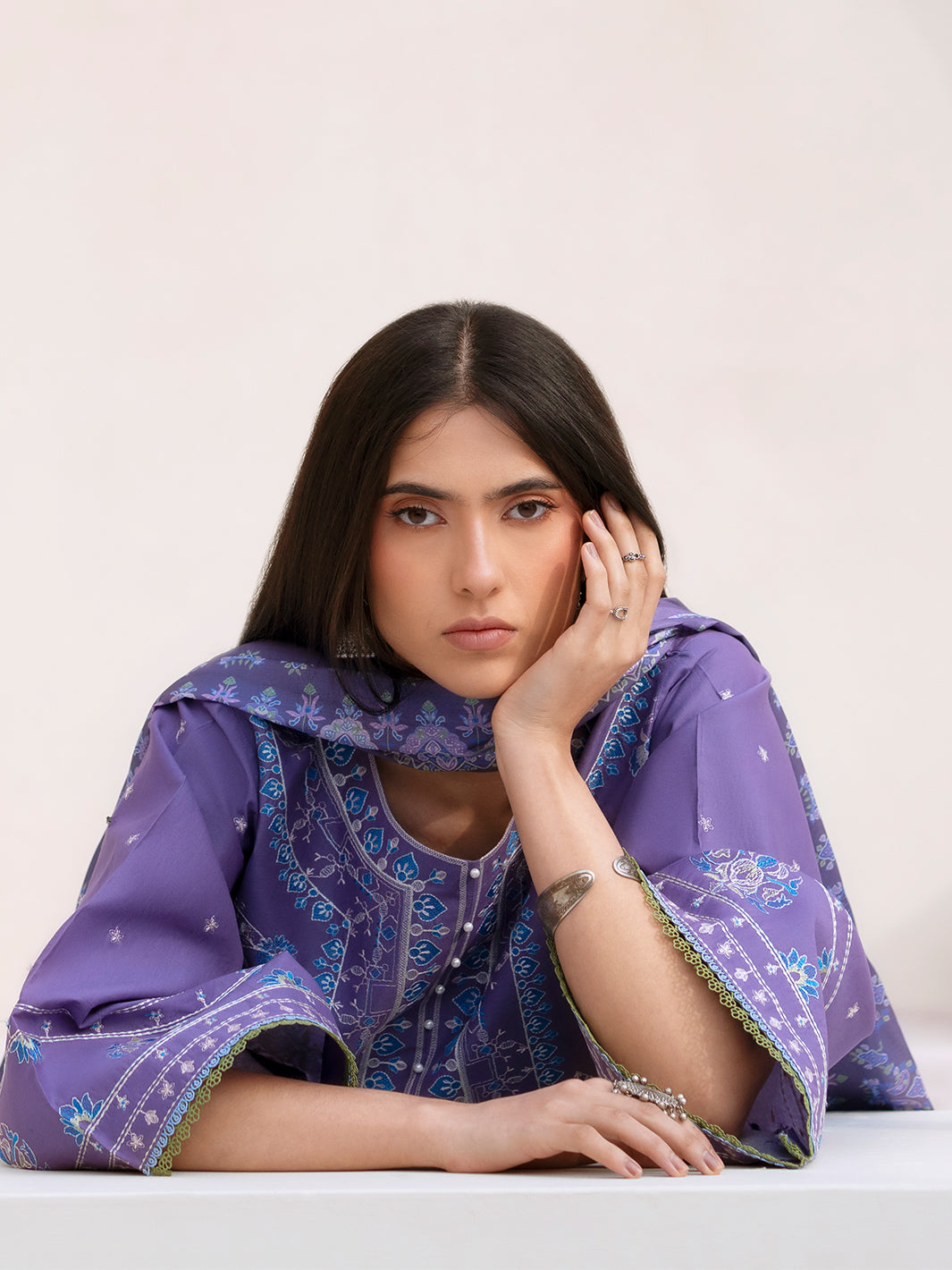 Bin Ilyas | Aaina Summer Edit 25 | 87 - B - Official Bin Ilyas stockist in UK - Sakeena London