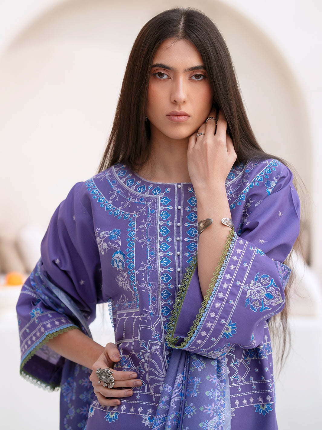 Bin Ilyas | Aaina Summer Edit 25 | 87 - B - Official Bin Ilyas stockist in UK - Sakeena London