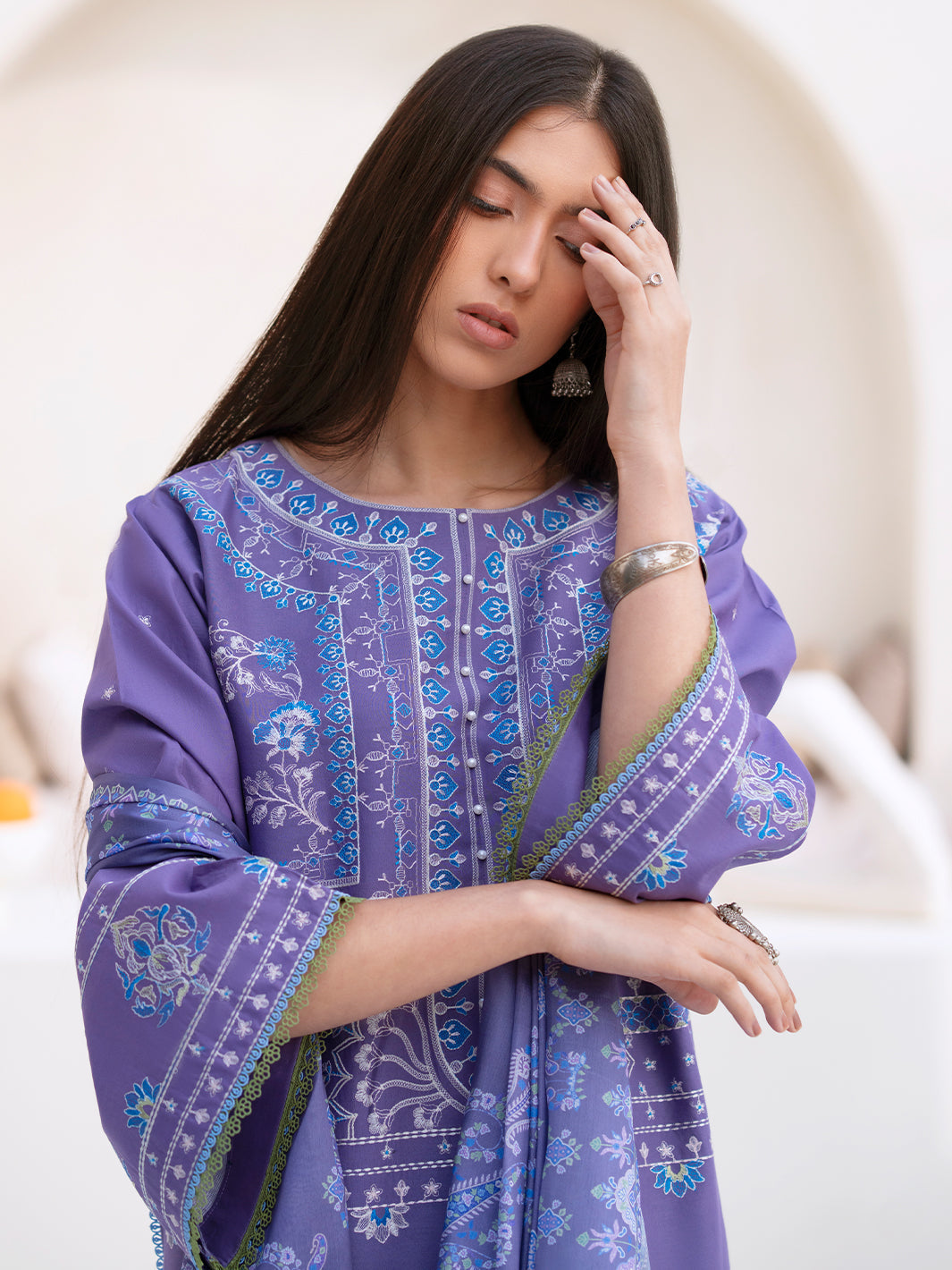 Bin Ilyas | Aaina Summer Edit 25 | 87 - B - Official Bin Ilyas stockist in UK - Sakeena London