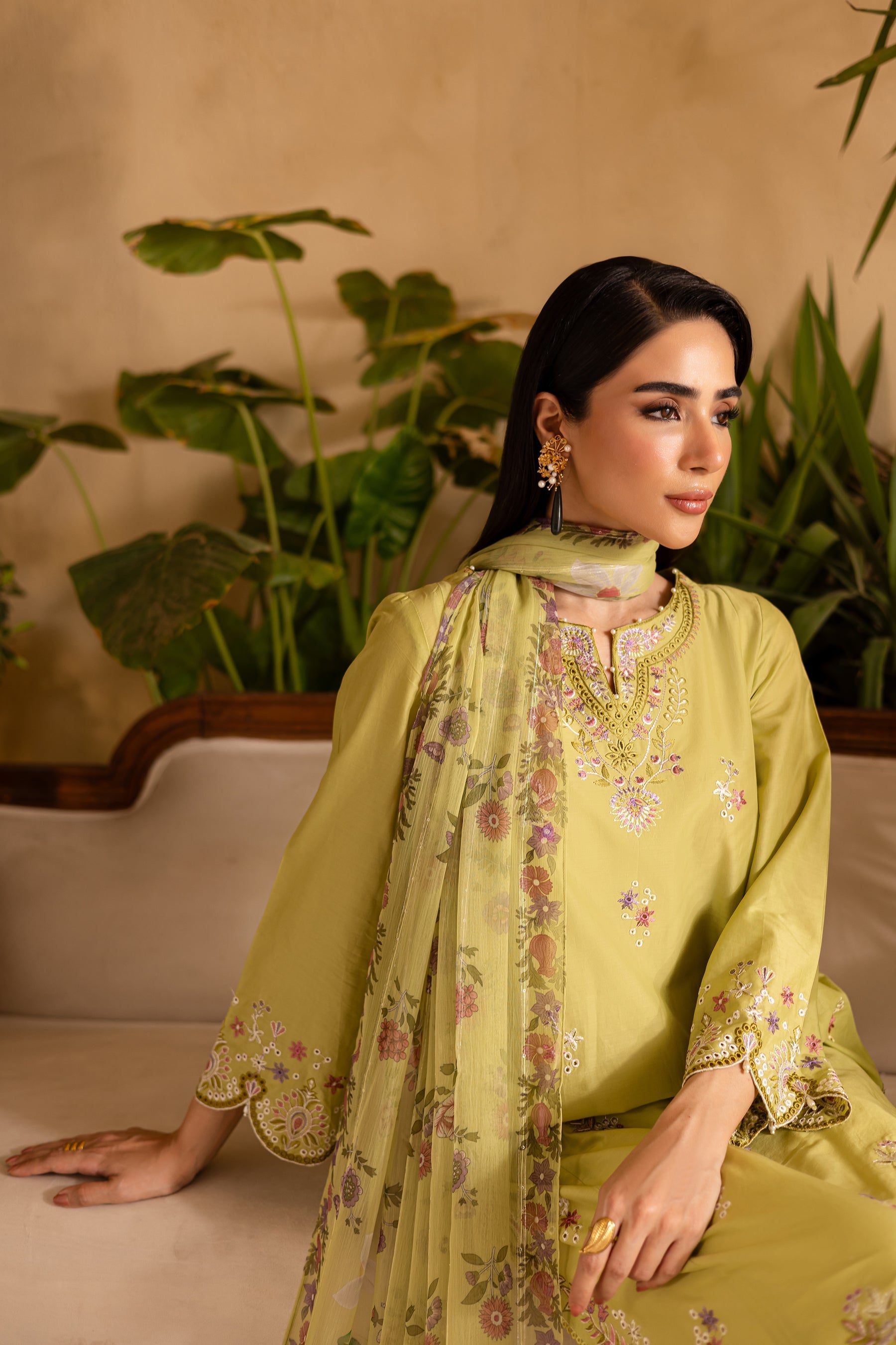 Batik | Nyra Embroidered Summer Solids | Apple Pie - Official Batik stockist in UK - Sakeena London