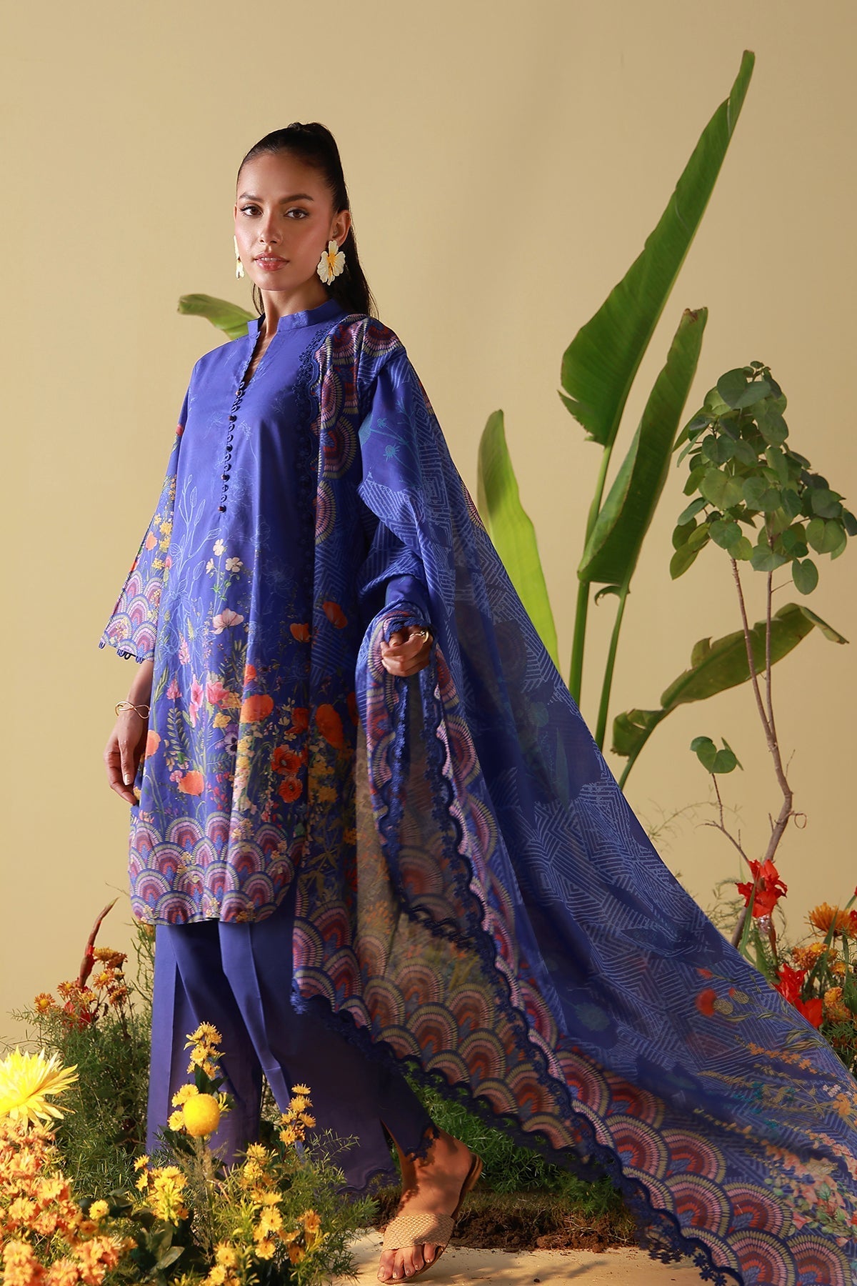 Sahar | Mirha Casual Pret | Royal Cobalt