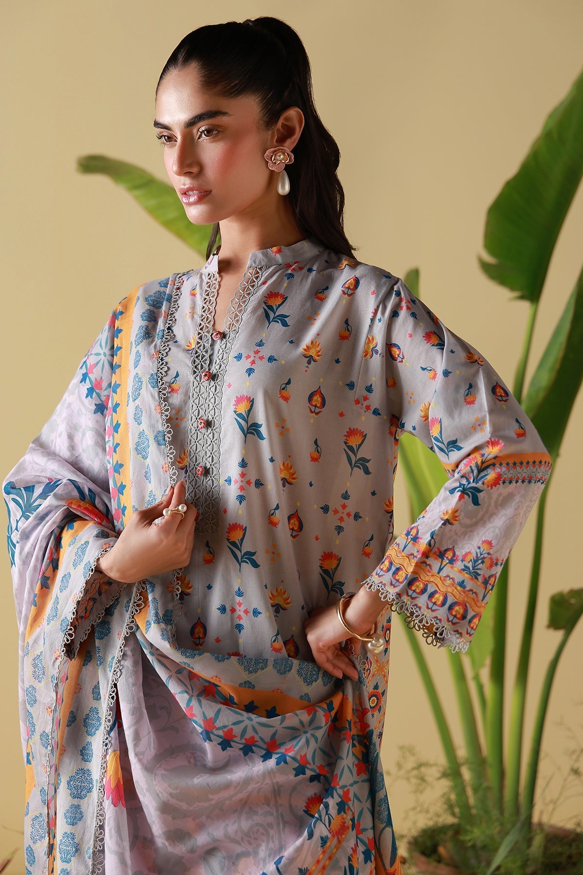 Sahar | Mirha Casual Pret | Silver Mosaic