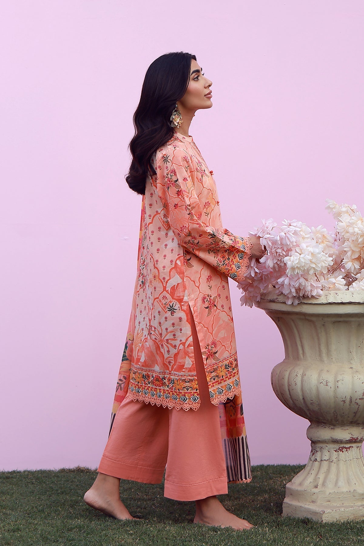 Sahar | Mirha Casual Pret | Peachy Cascade