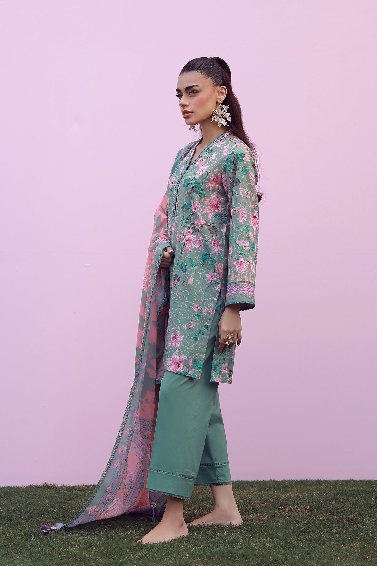 Sahar | Mirha Casual Pret | Olive Blush Reverie