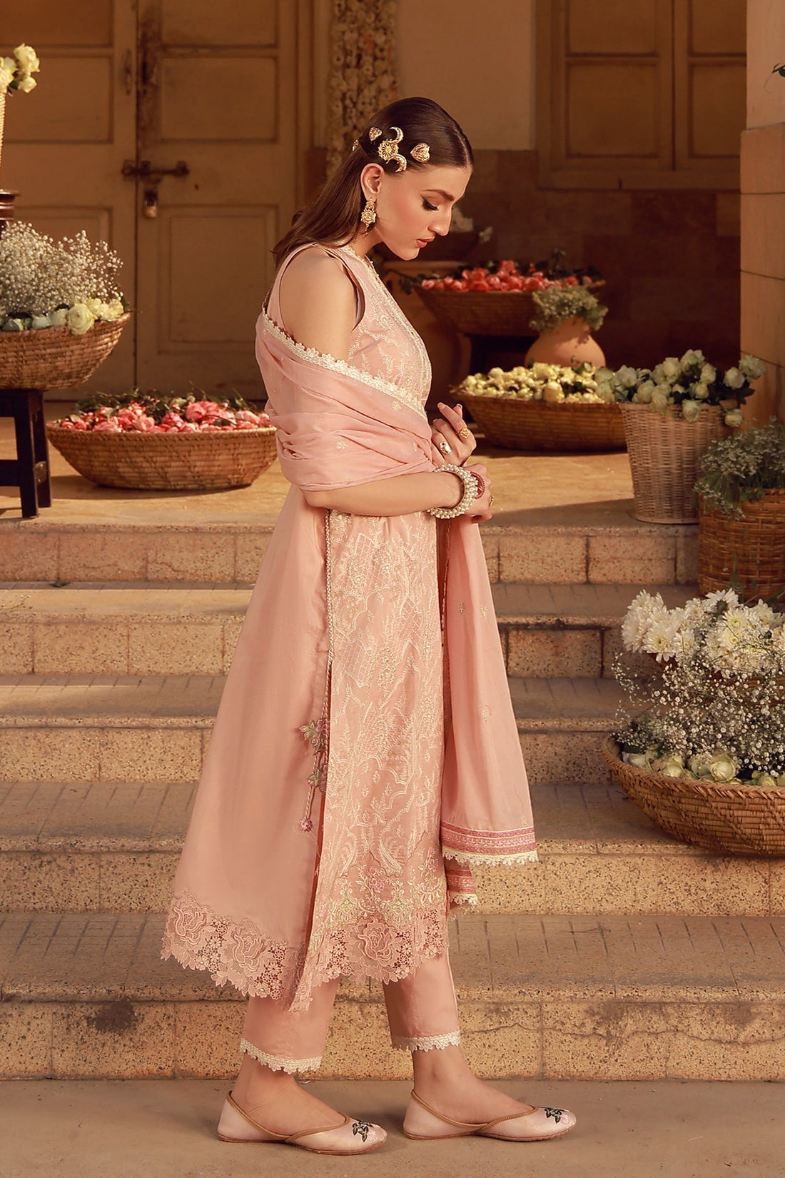 Sahar | Festive Edit 26 | Peach Blosoom Muse