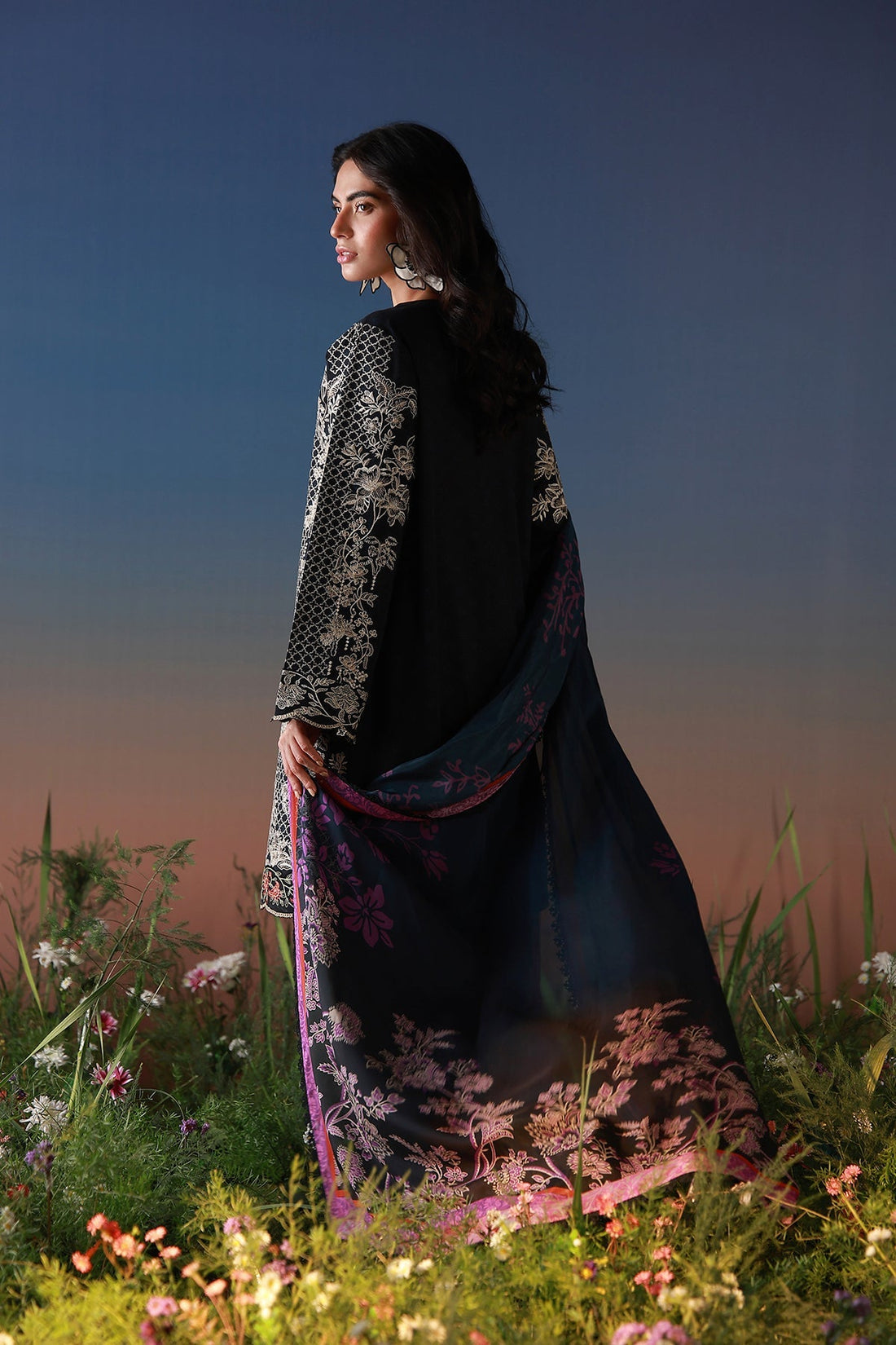Sahar | Mirha Casual Pret | Noir Ãcru