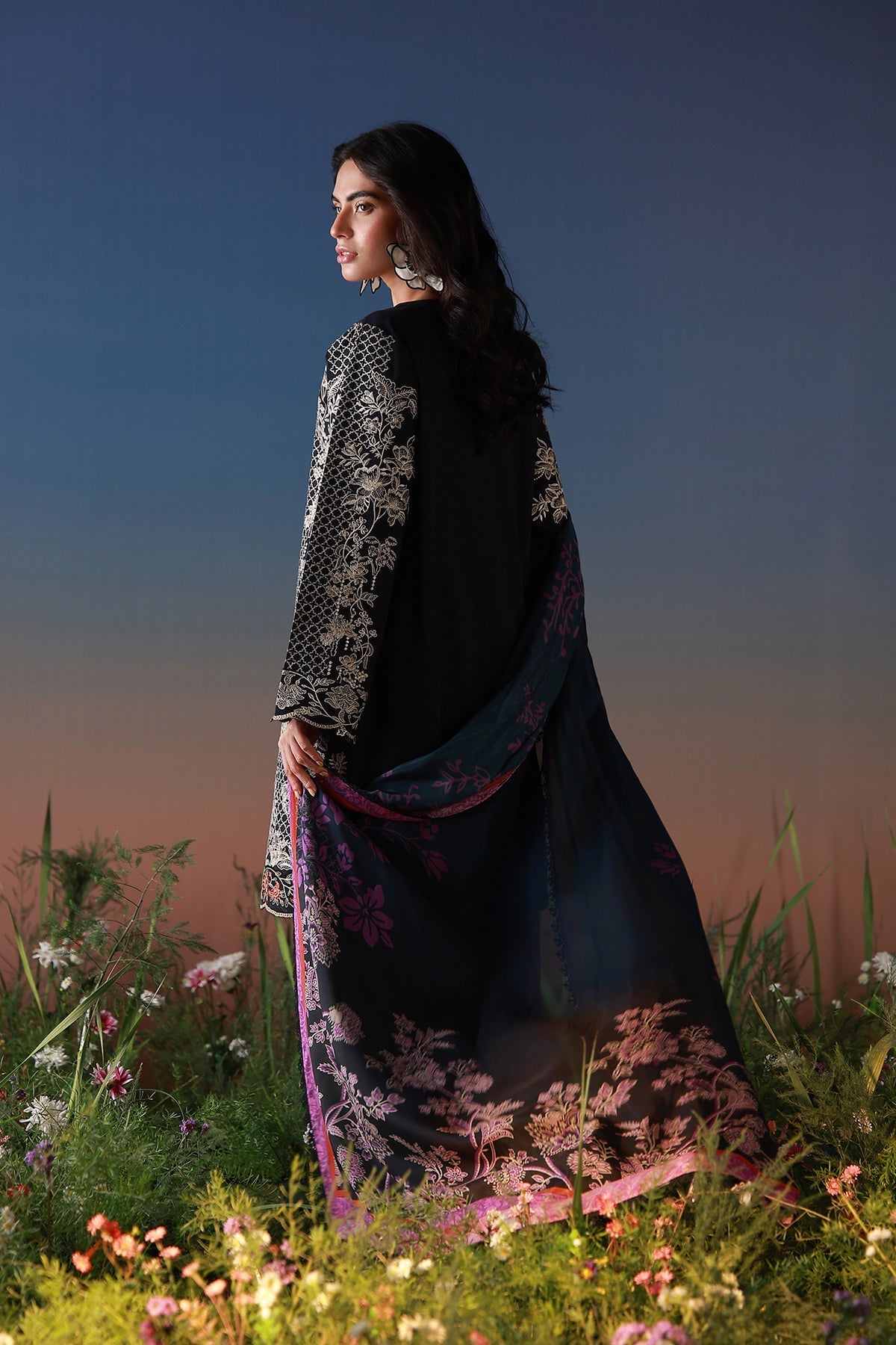 Sahar | Mirha Casual Pret | Noir Ãcru