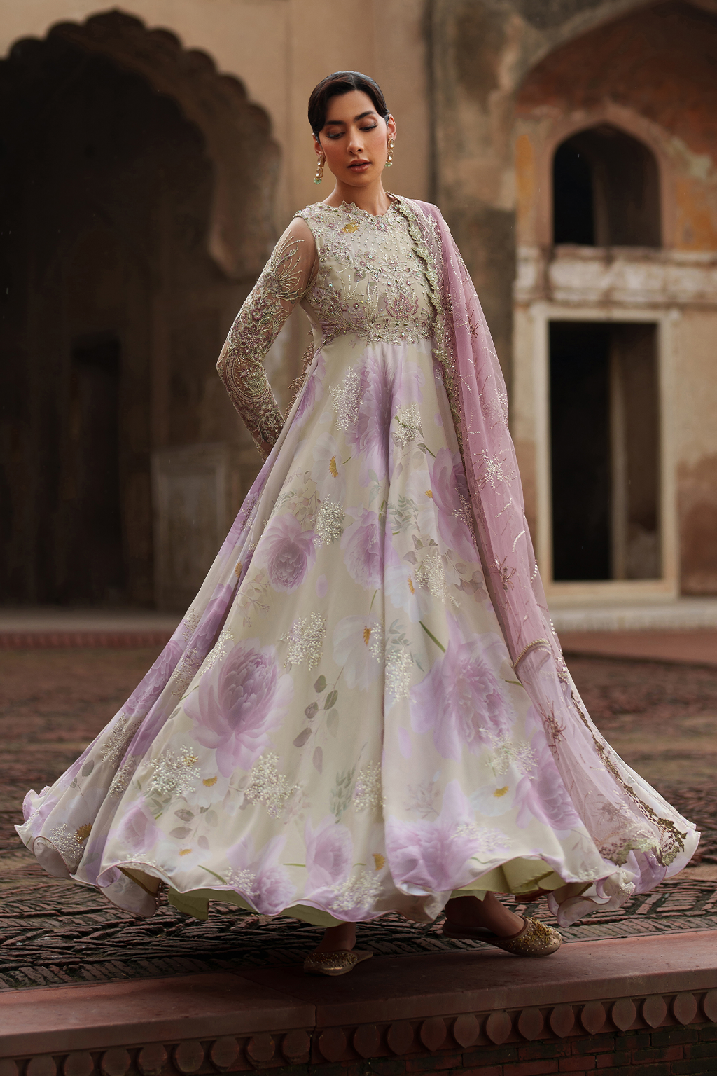 Iznik | Festive Formal | UE-546 Embroidered Chiffon - Official Iznik stockist in UK - Sakeena London
