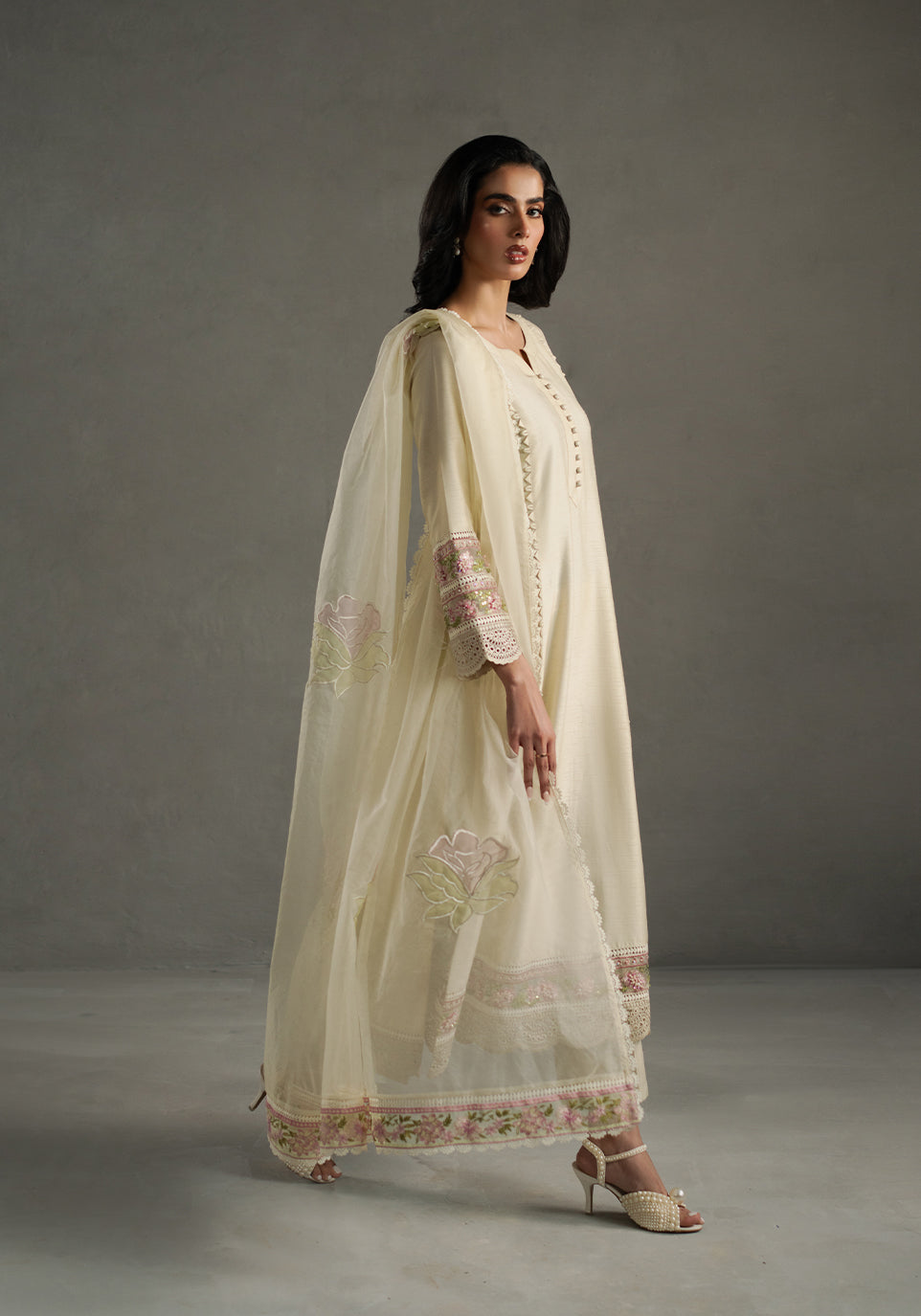 Zarqash | Silk Edit | ZQS 017 SUNLEE - Official Zarqash stockist in UK - Sakeena London
