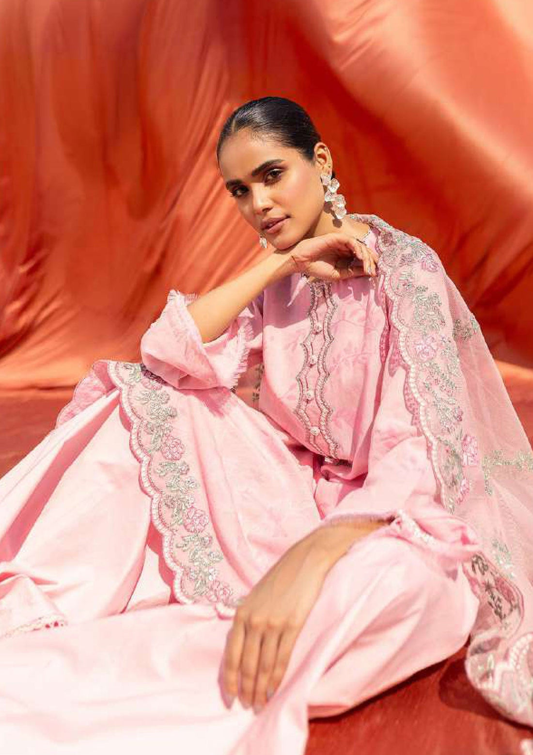 Lawn Collection - Cross Stitch - Eid Lawn 2 - SL24#04 - Cluster Glow