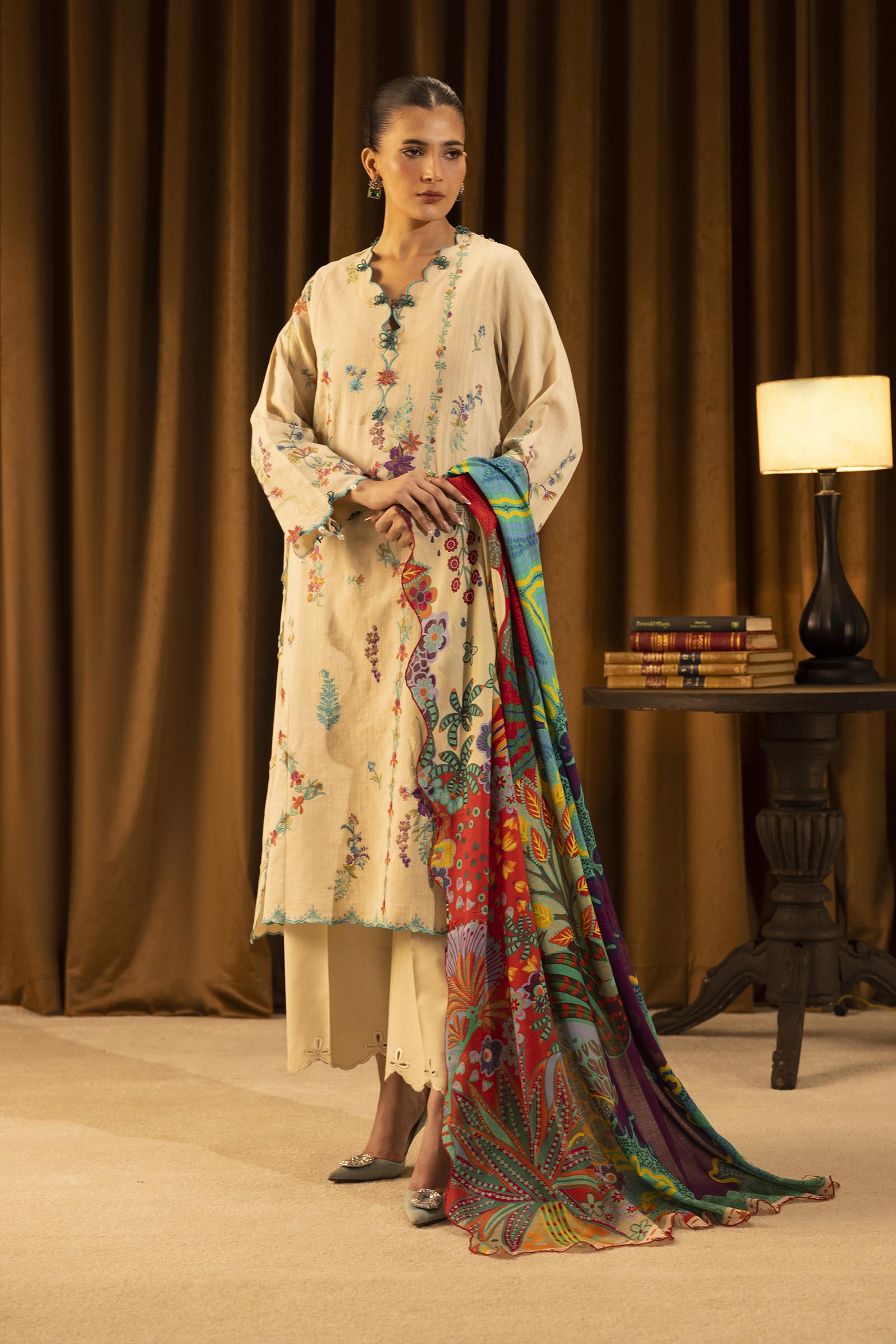 Sana Safinaz | Muzlin Winter 25 | M253-008B - Official Sana Safinaz stockist in UK - Sakeena London
