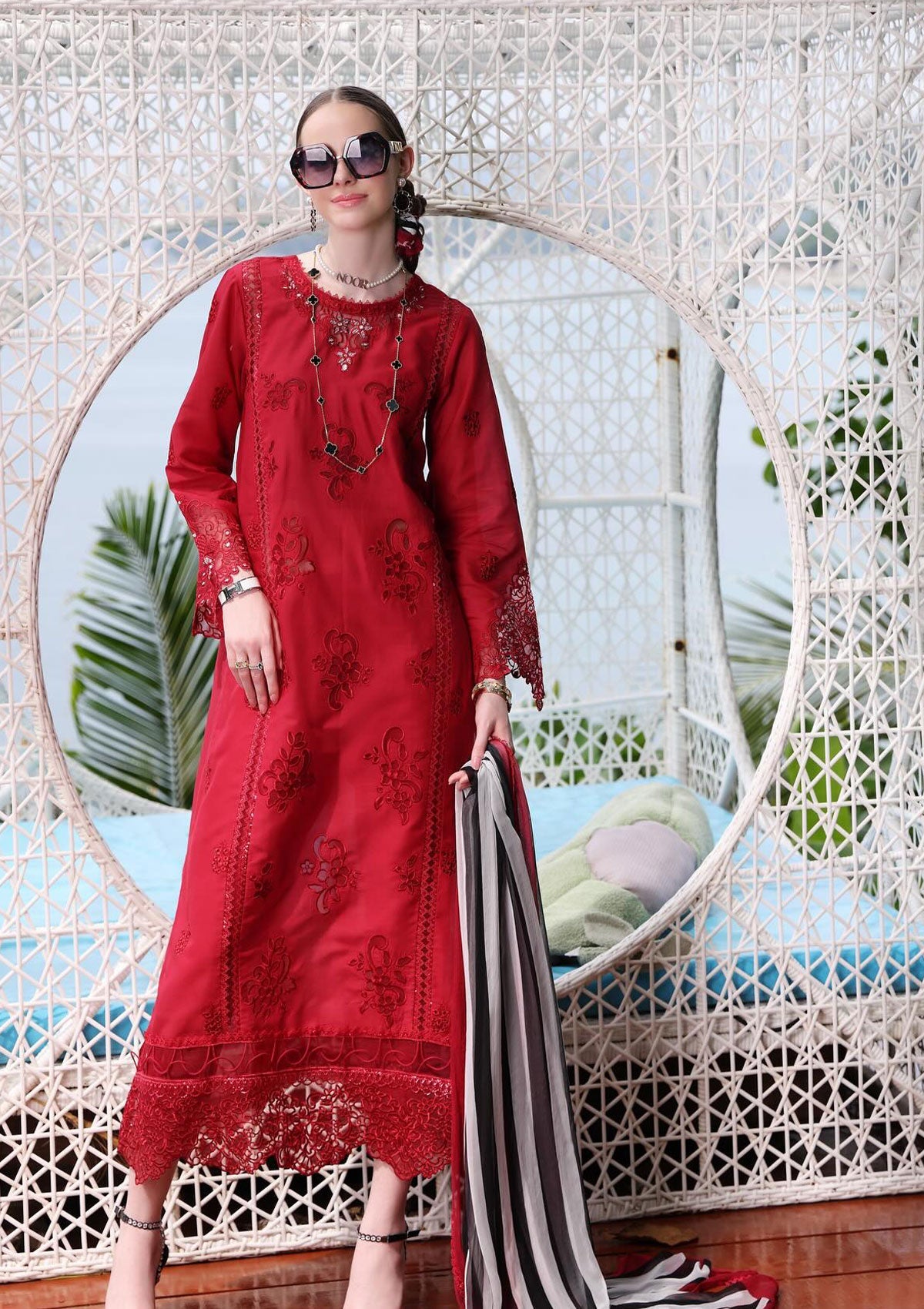 Lawn Collection - Noor - Saadia Asad - Luxe Printkari - NSL24#8-A