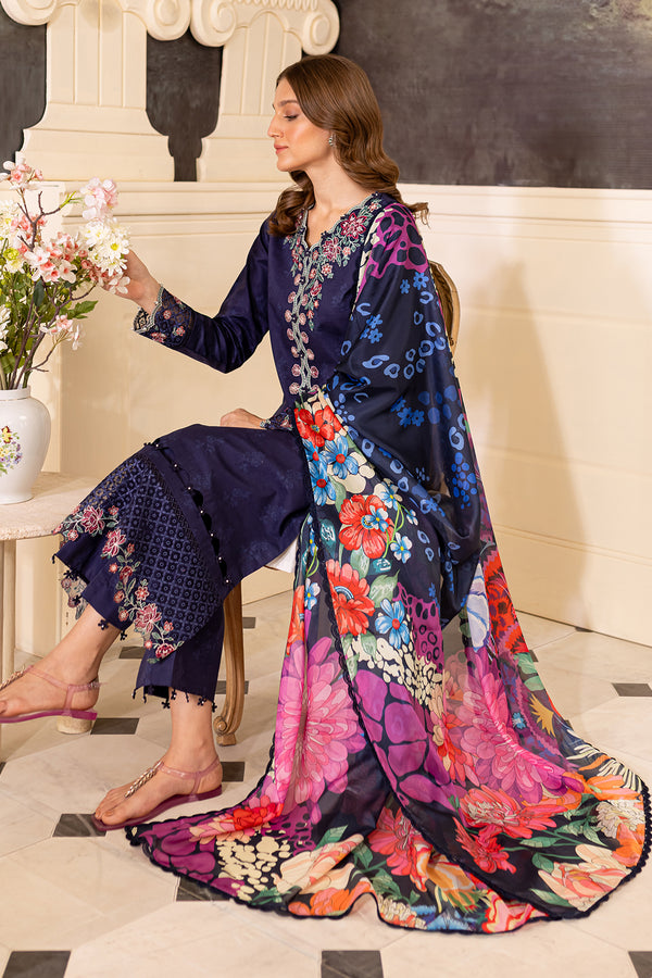 Farasha | Seraya Lawn 24 | INDIGO - Official Farasha stockist in UK - Sakeena London