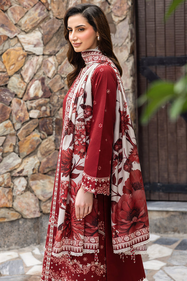 Farasha | Eminence Khaddar 25 | Claret - Official Farasha stockist in UK - Sakeena London