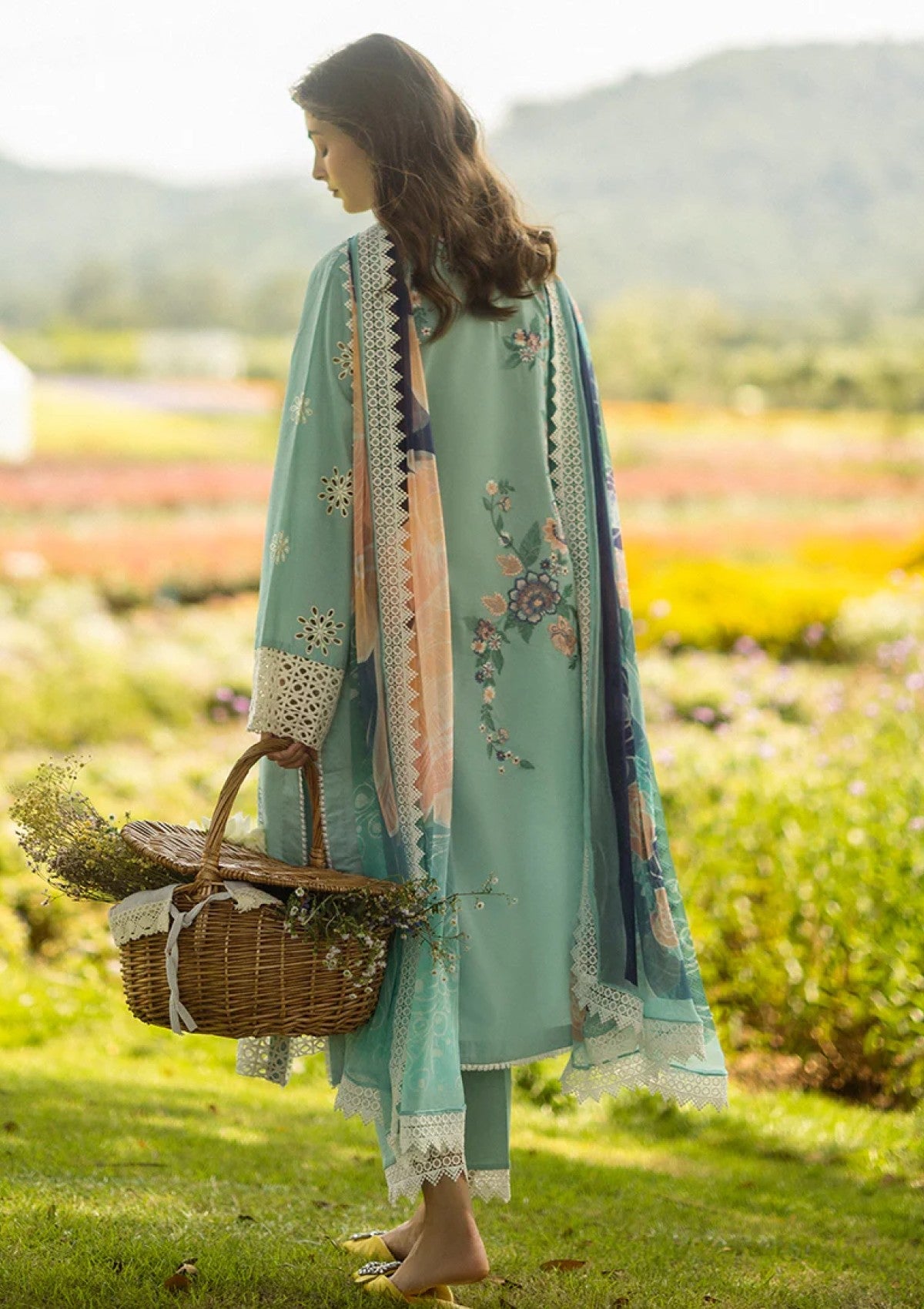 Lawn - Mushq - Hemline - Secret Garden - Whimsical Wisteria